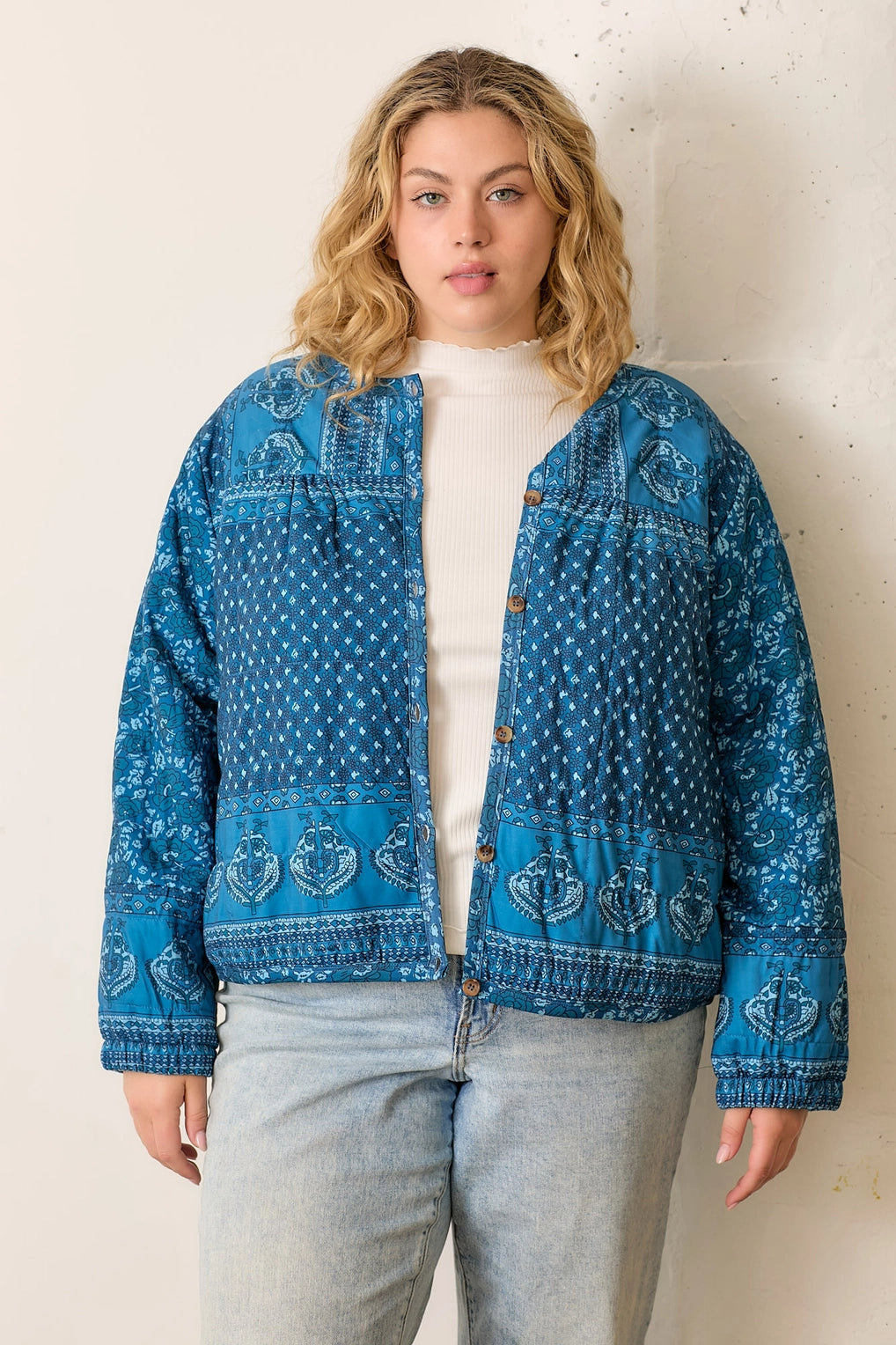 Quilted Sapphire Jacket