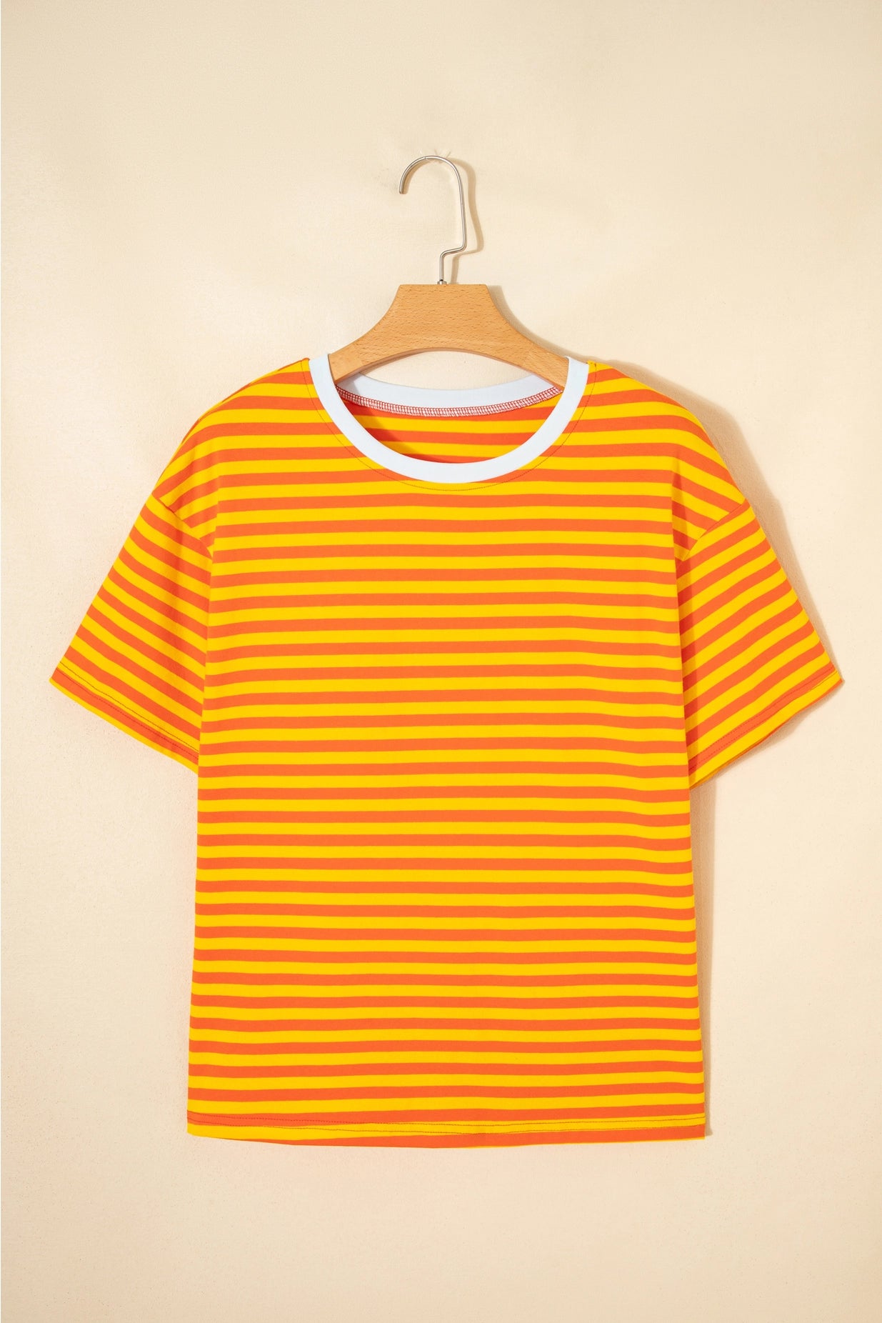 Drop Shoulder Oversized Tee (Tangerine)