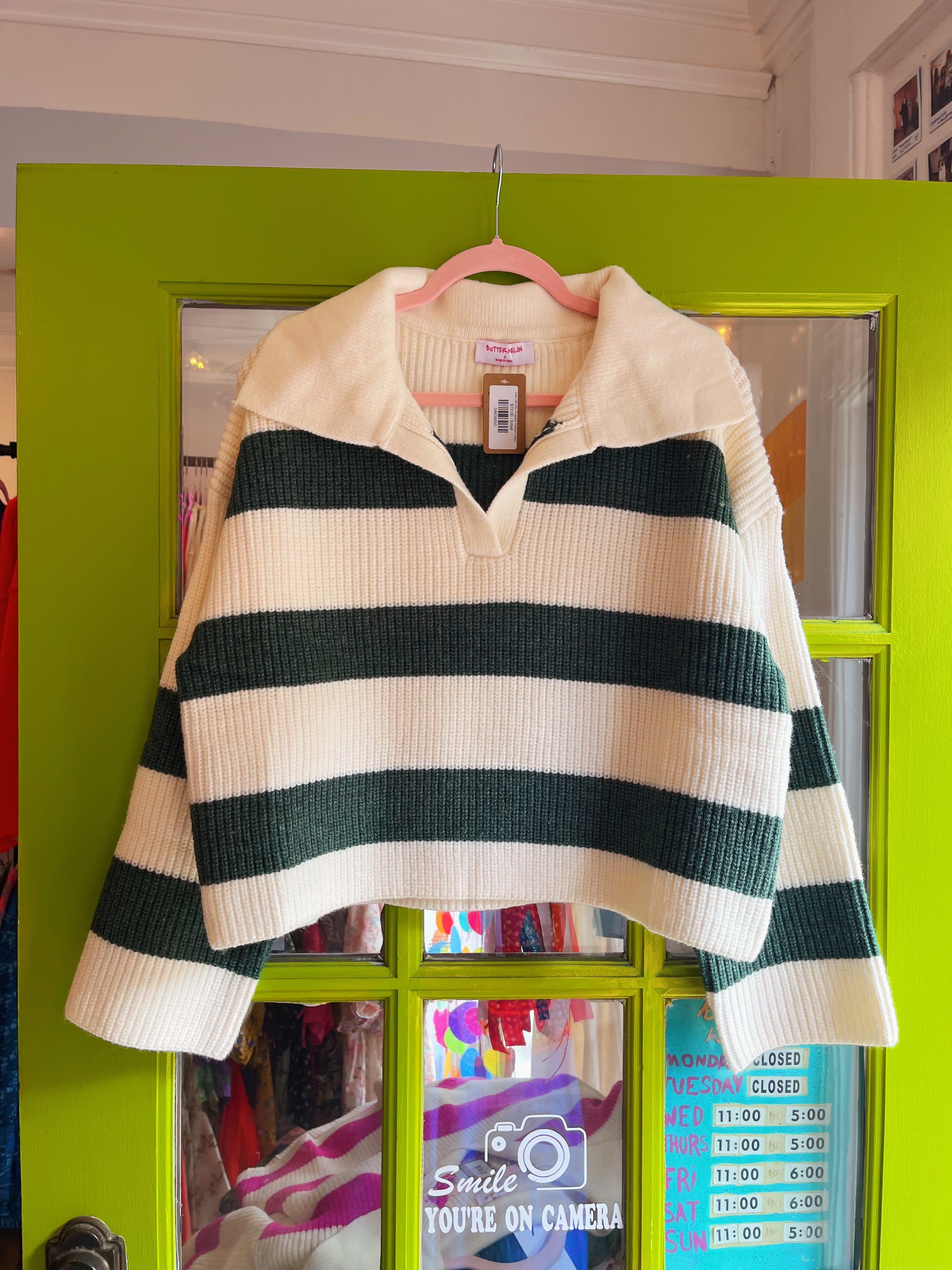 Dear Old Shiz Cropped Sweater (Olive)