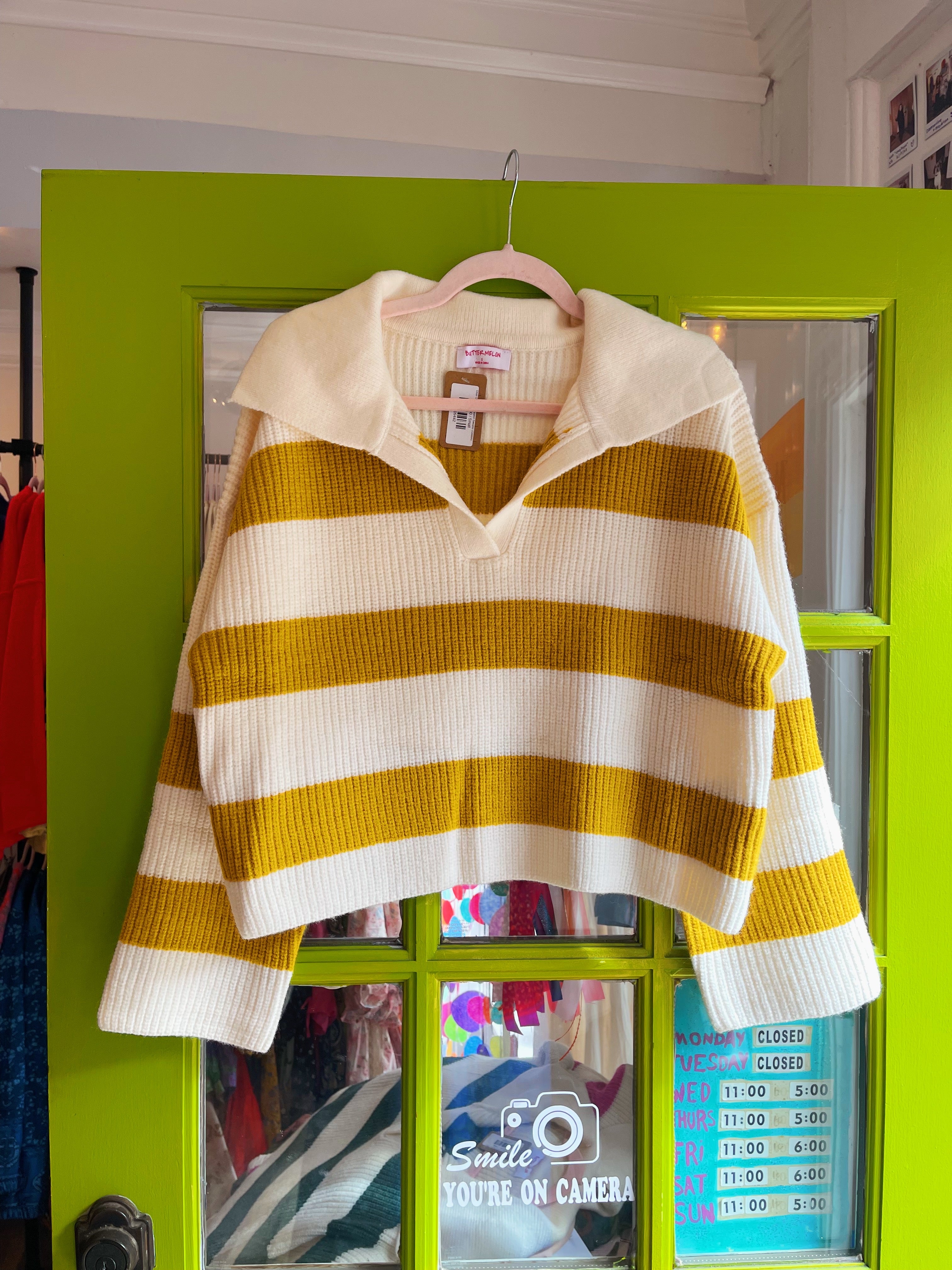Dear Old Shiz Cropped Sweater (Golden)
