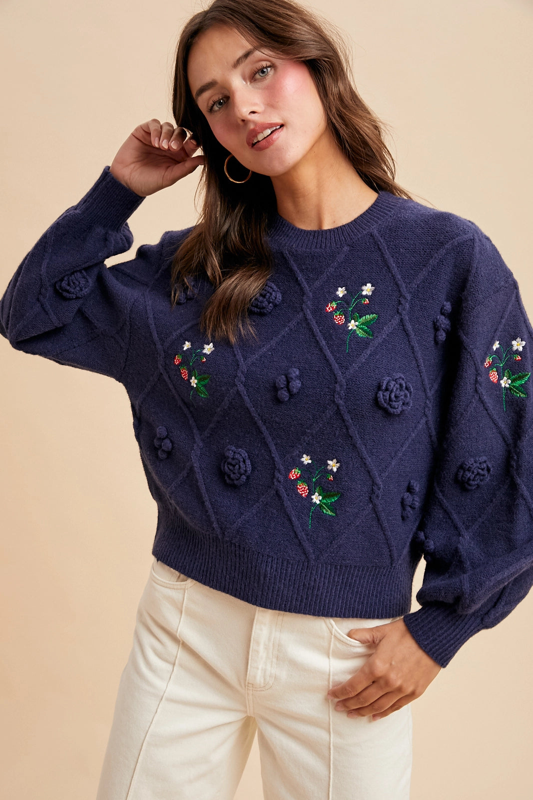 Applique Antique-Chic Sweater