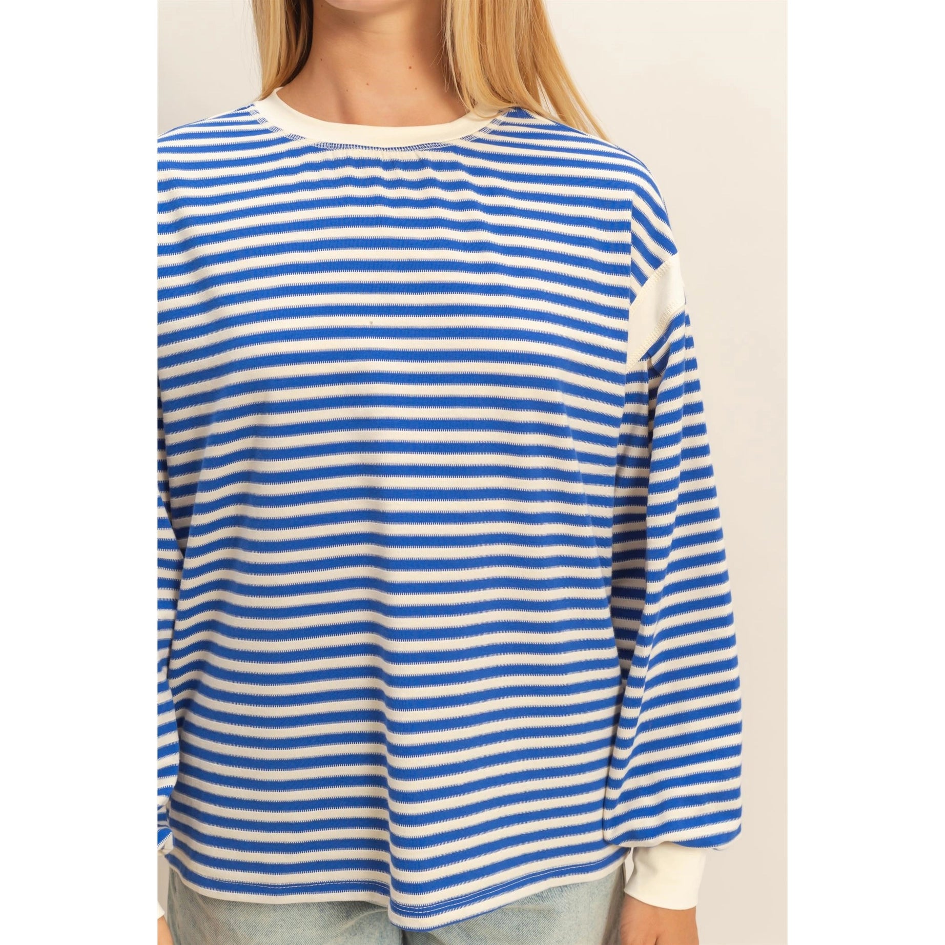 Blue Eyed Striped Pullover