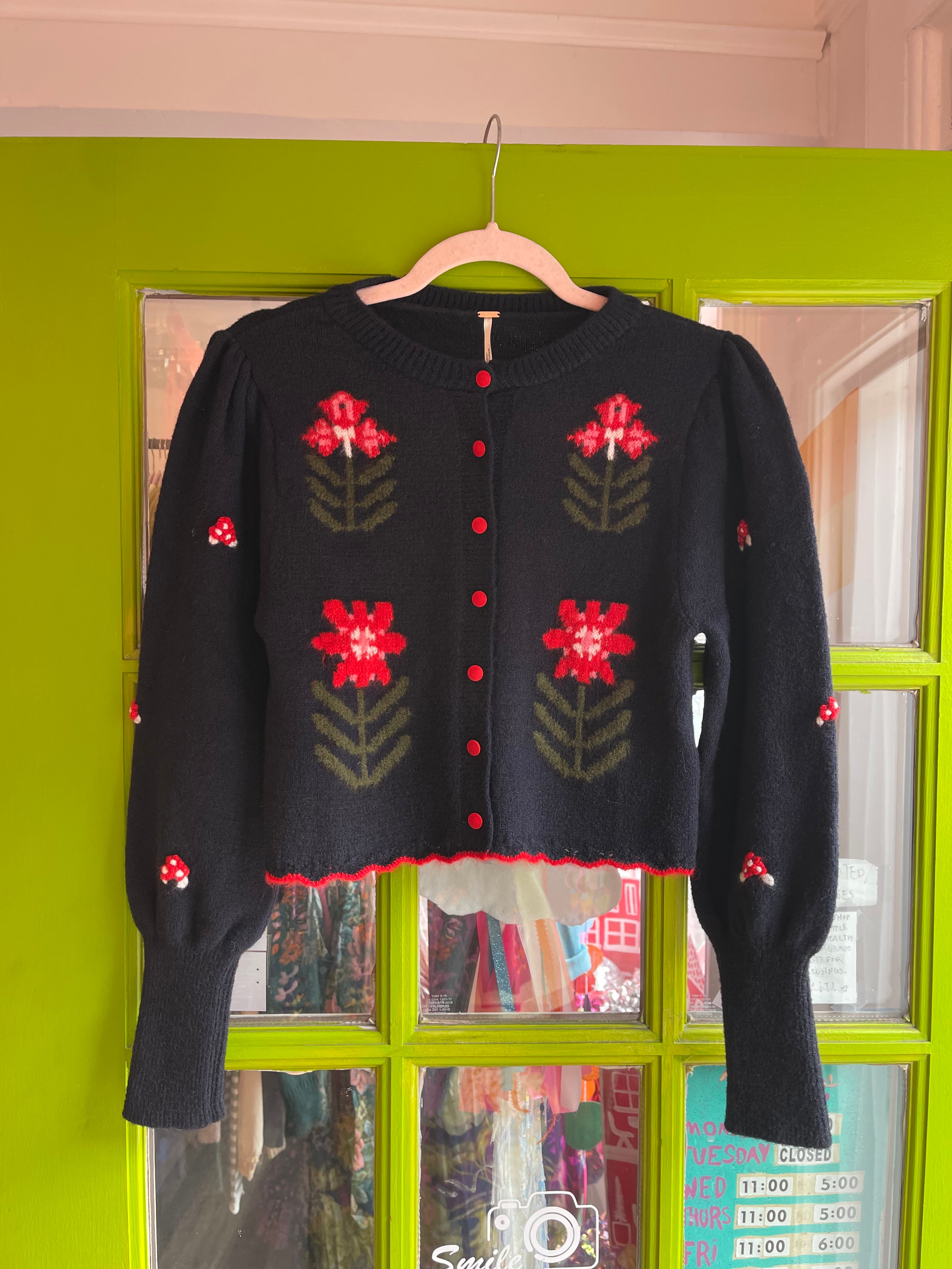 Nonna Kint Cardi (Midnight Bloom) | Free People