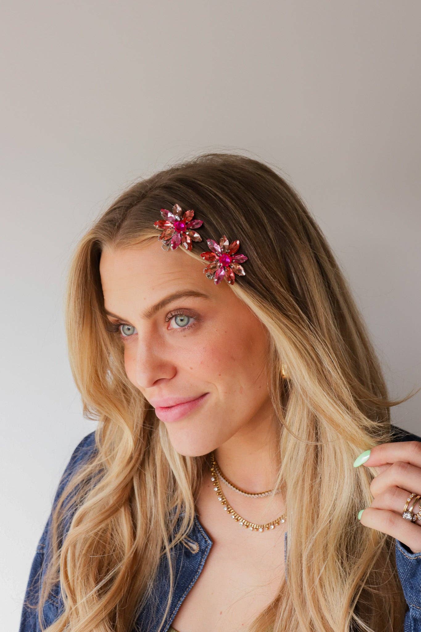 GEMSTONE FLOWER CLIPS | KAXI