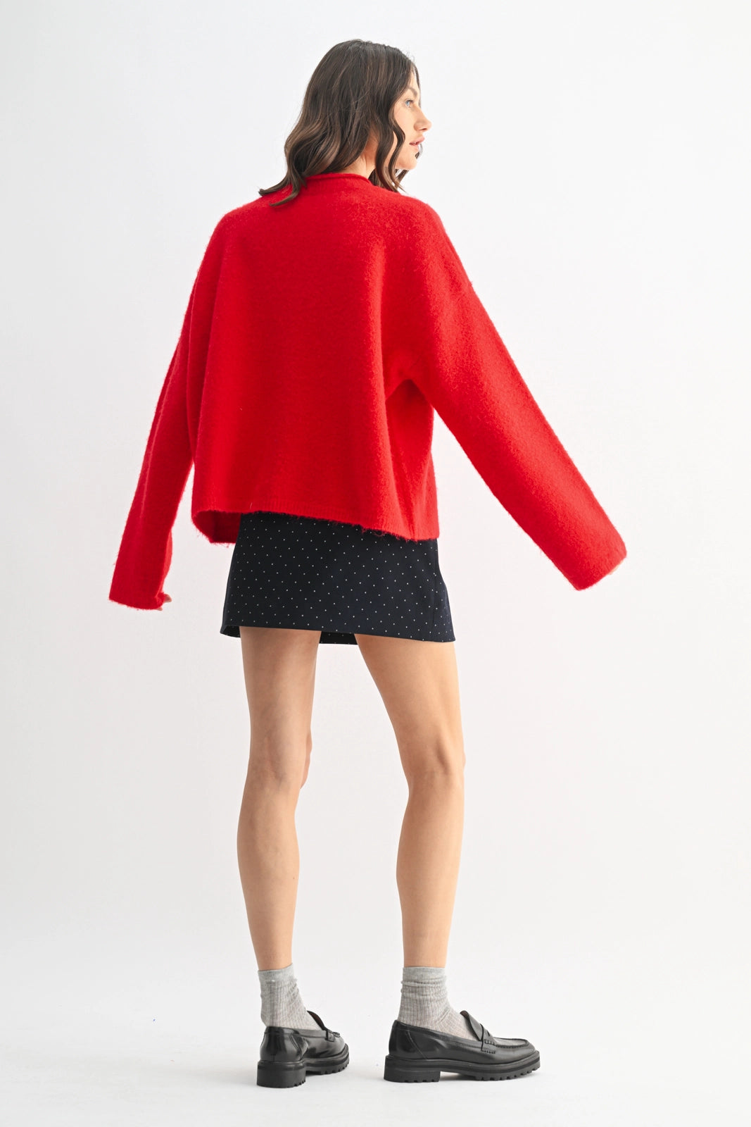 Buttery Soft Cherry Red Sweater