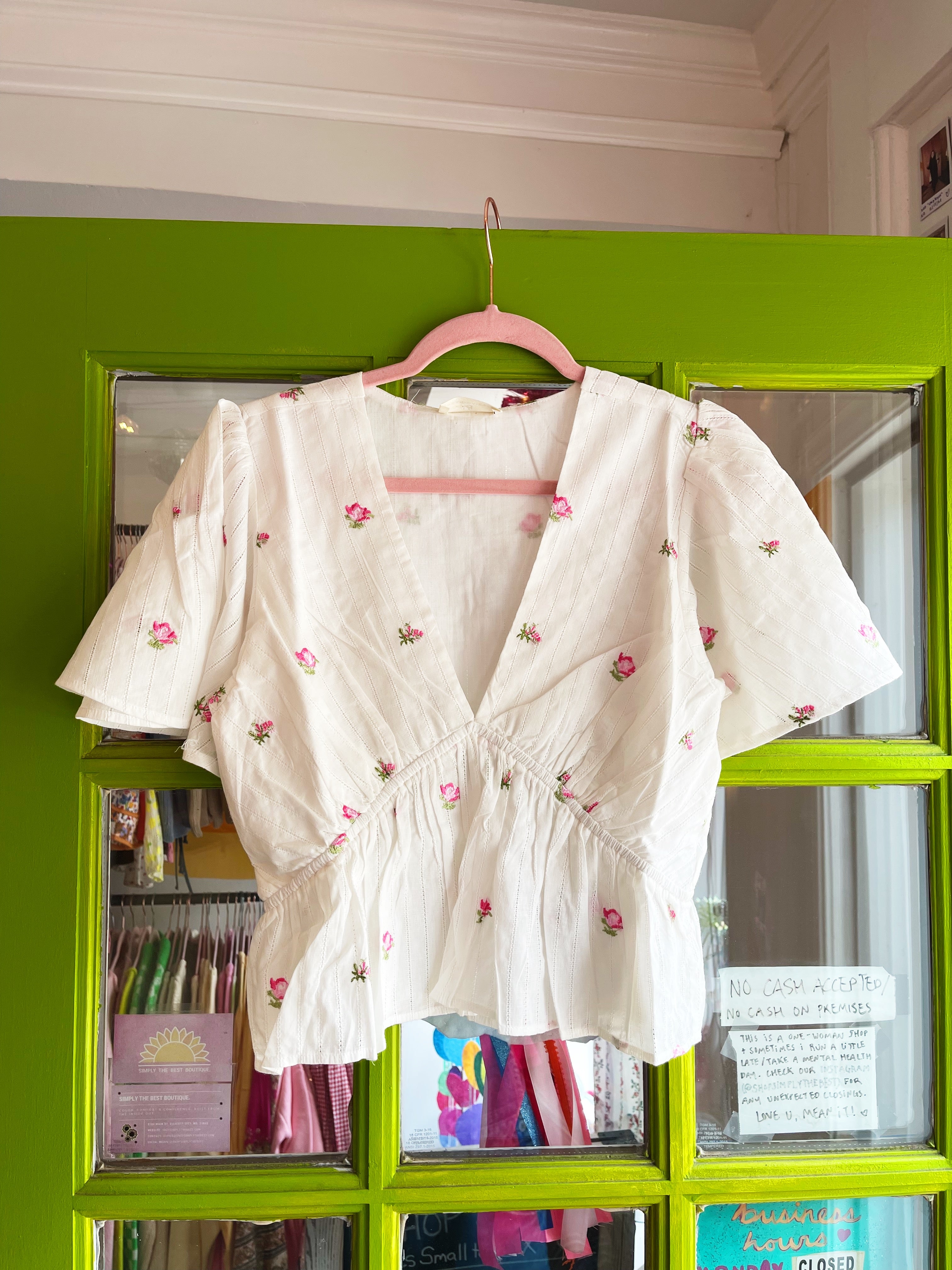Rosebud Short Sleeve Blouse