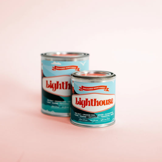 Lighthouse | Wood Wick Paint Can Candle