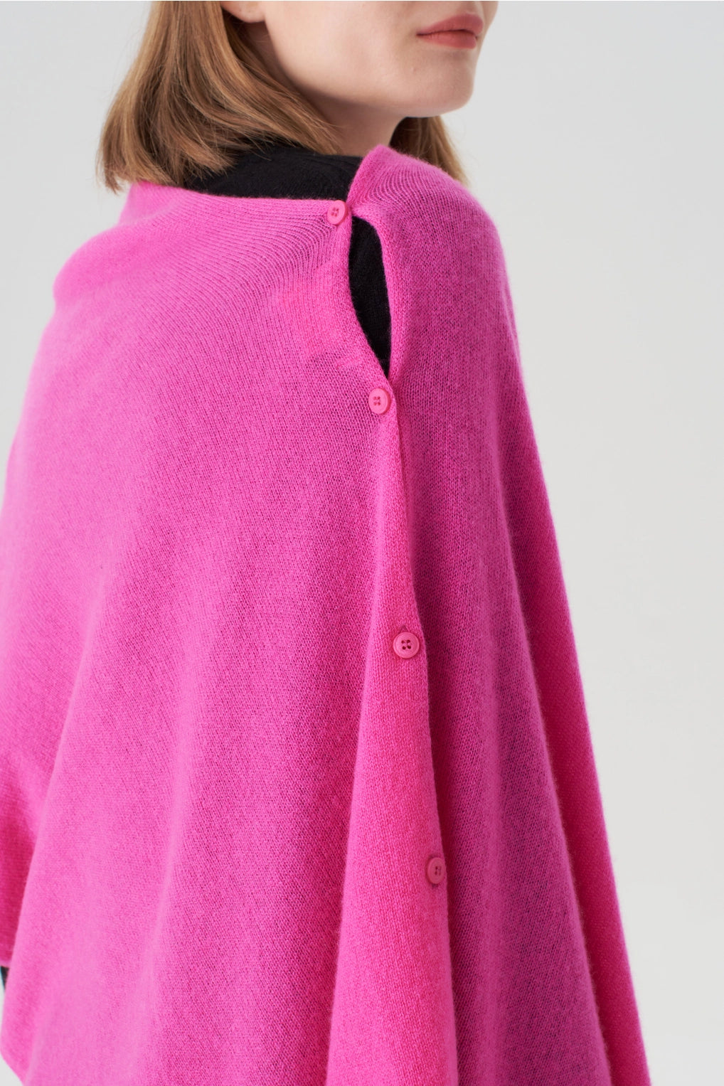 Cashmere Topper (Fuchsia)