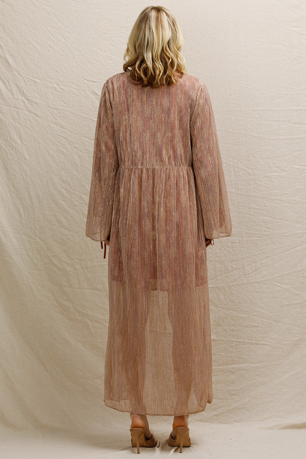 Rose Gold Dust Woman Duster