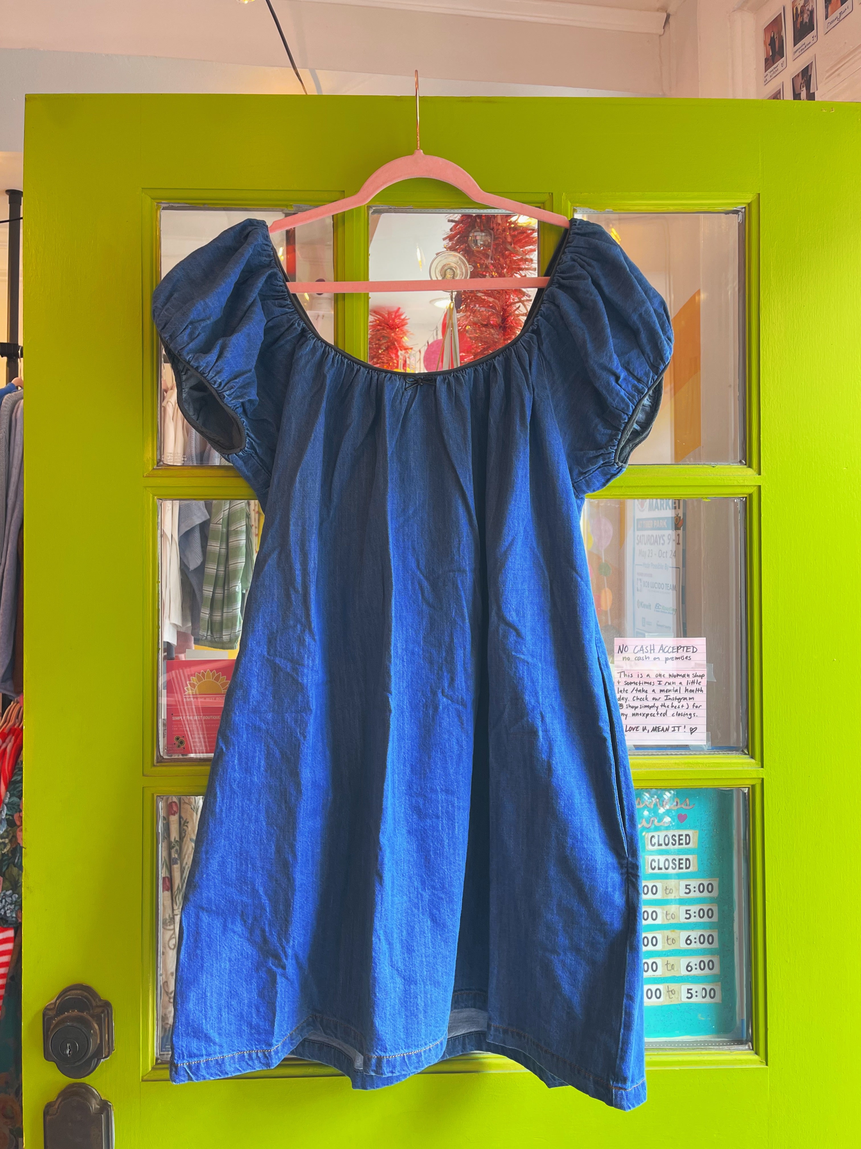 Sasha Denim Babydoll Dress