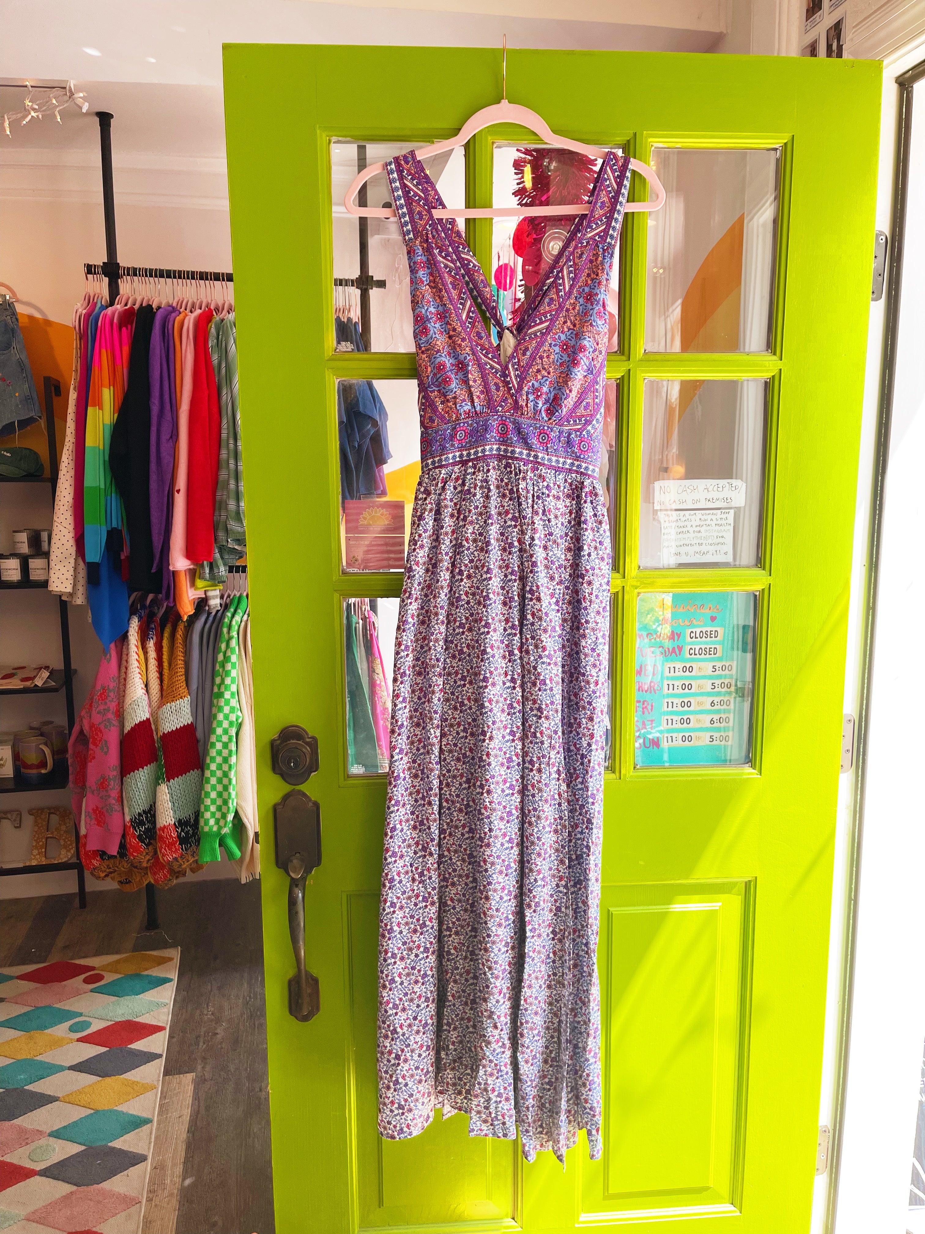 Purple Paisley Maxi Dress