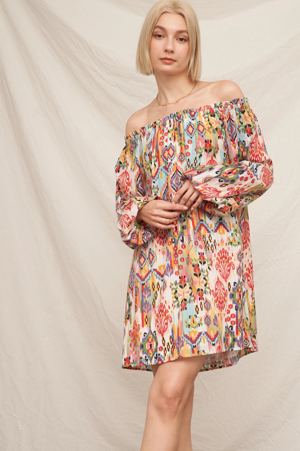 Havana Nights Off-the-Shoulder Minidress