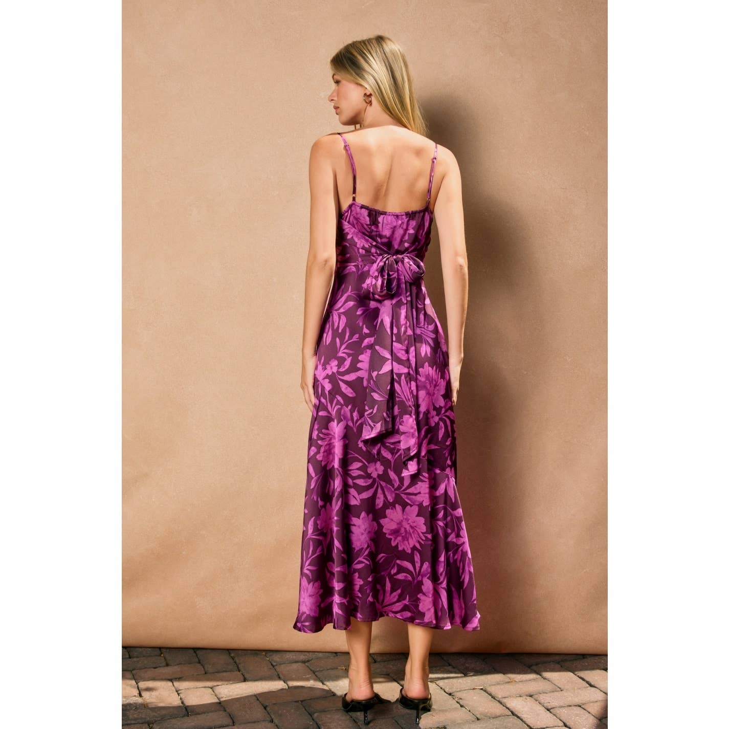 Wisteria Mist Tie Back Dress