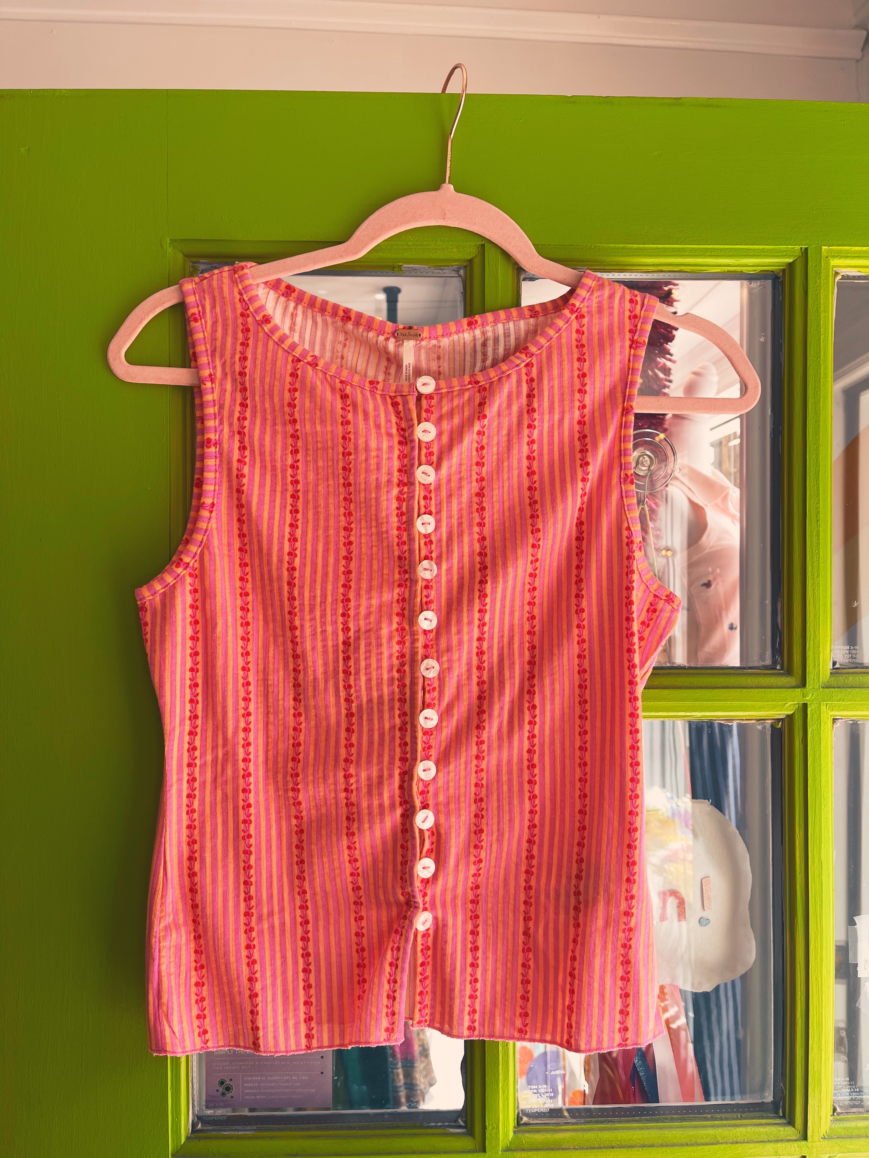 Tilly Vest (Printed - Cherry Punch) | Free People