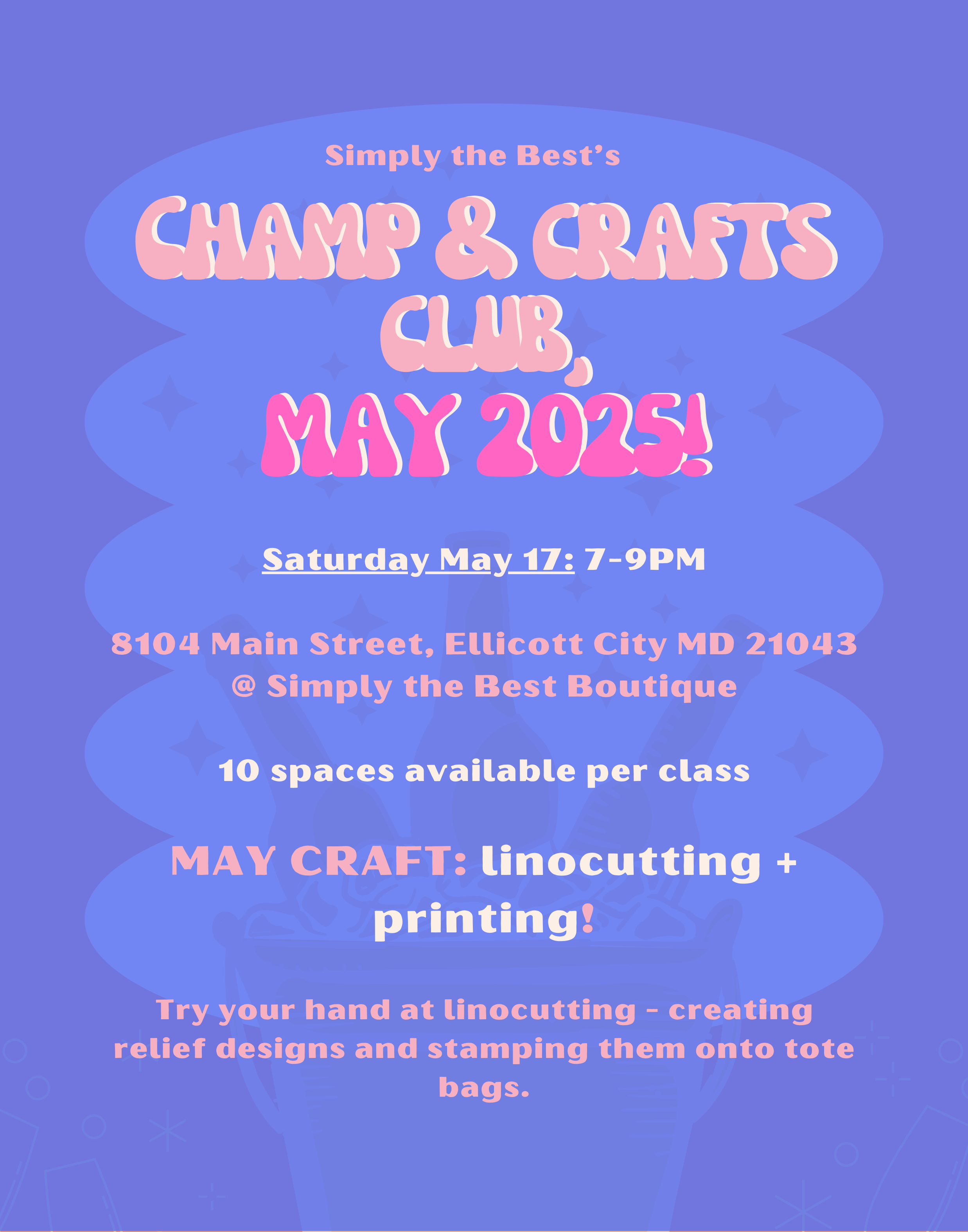 Champ & Crafts Club - May 2025