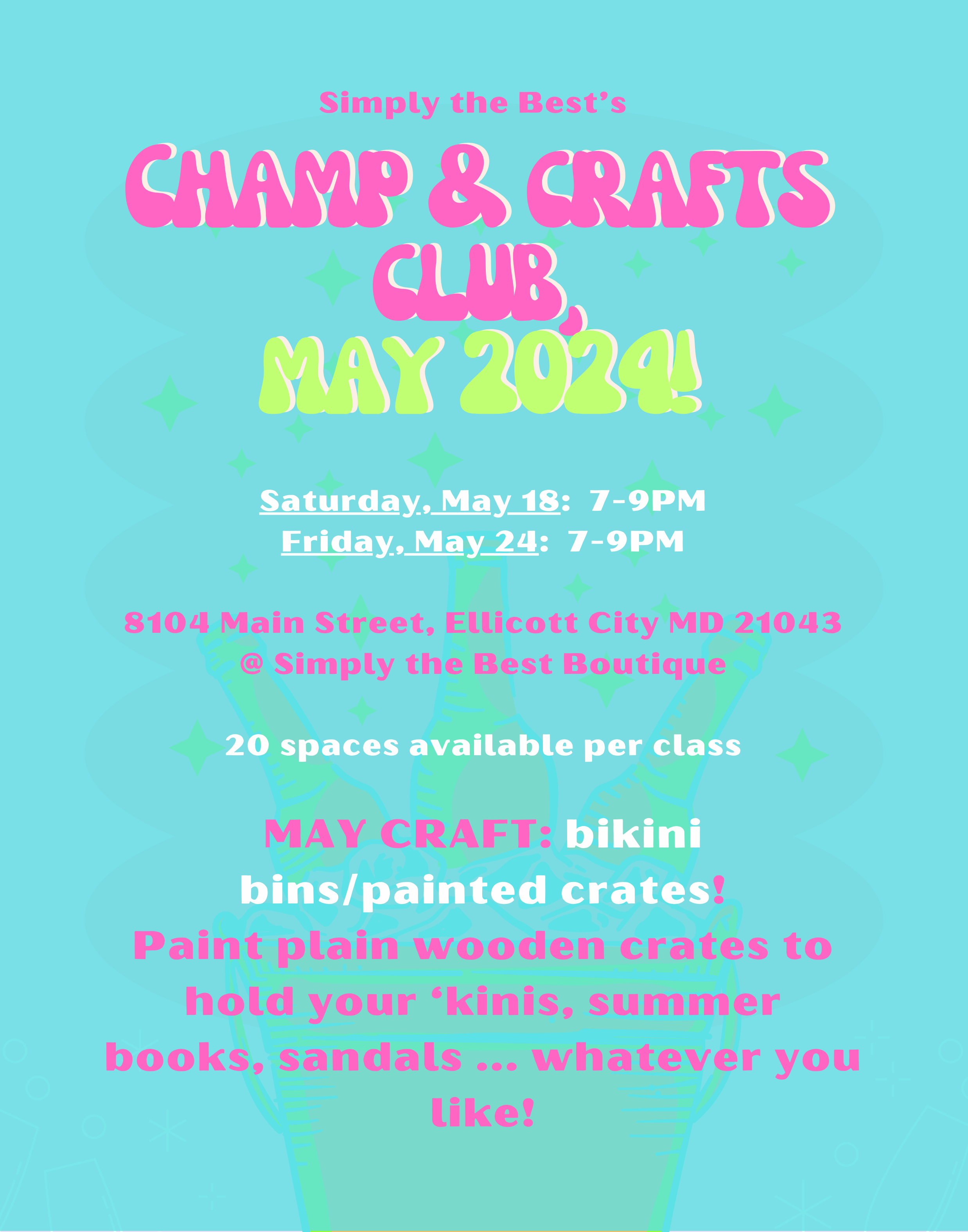 Champ & Crafts Club - May 2024