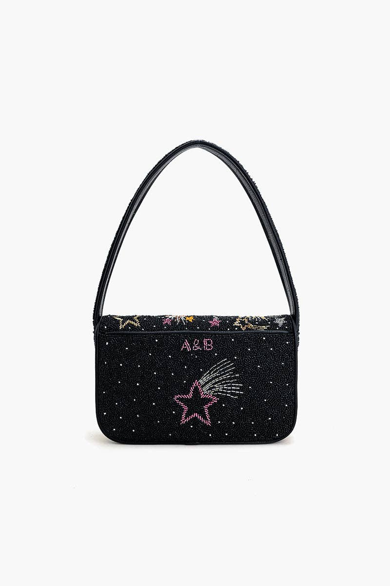 Celestial Spark Embellished Shoulder Bag