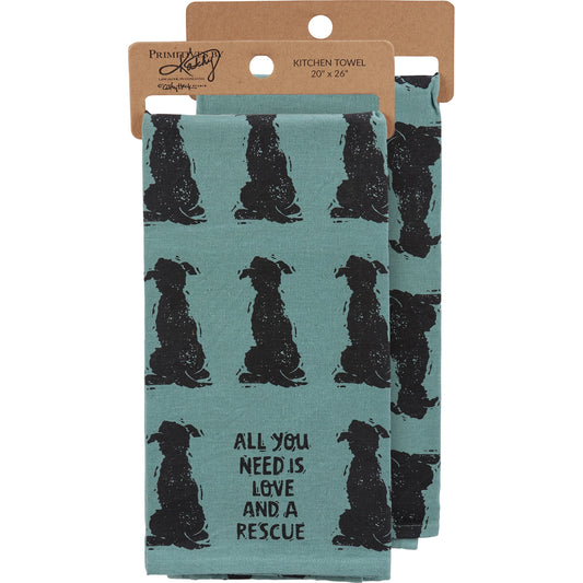 Love and a Rescue | Kitchen Towel