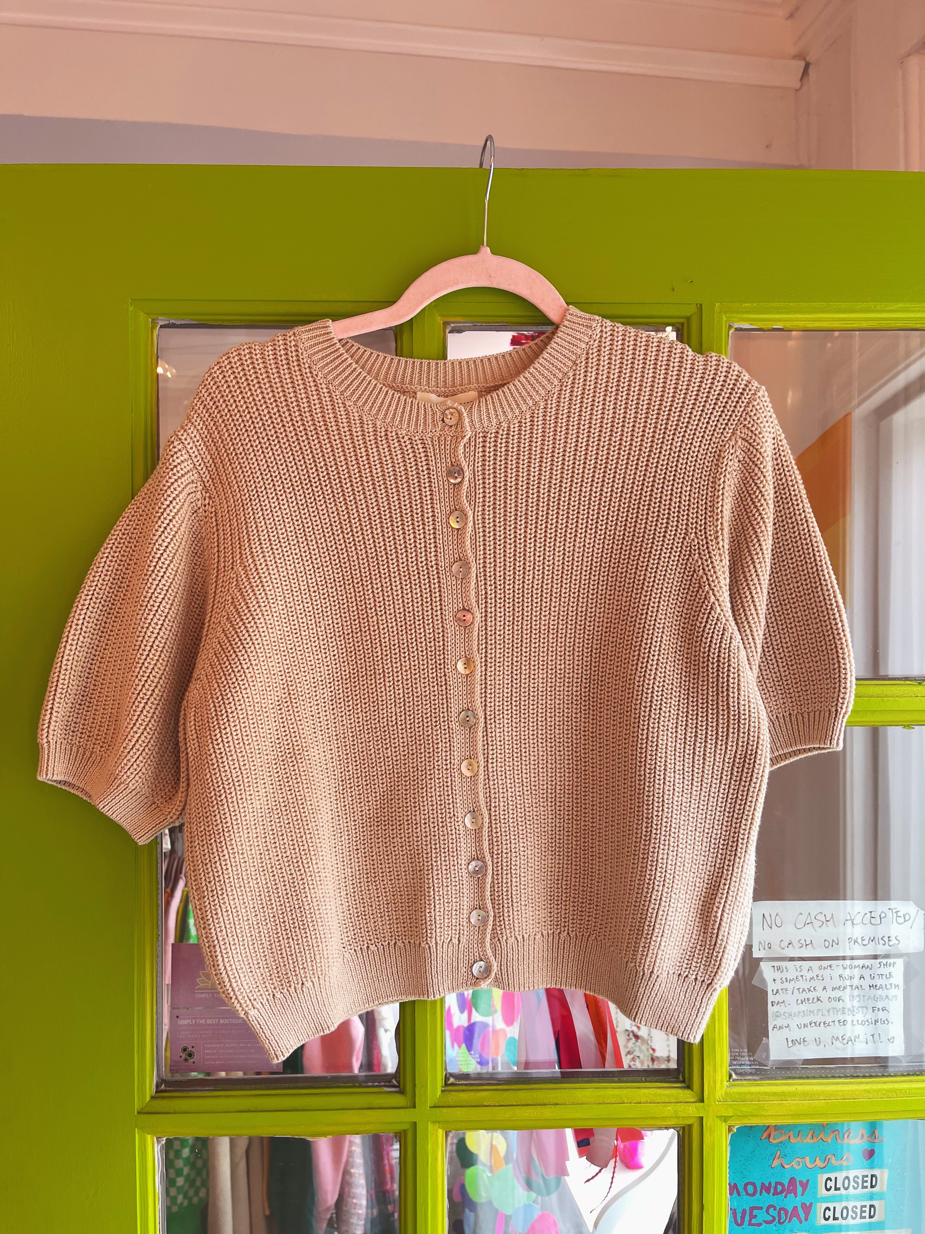 Coastal Cardigan (Sand) | Sonderhaus