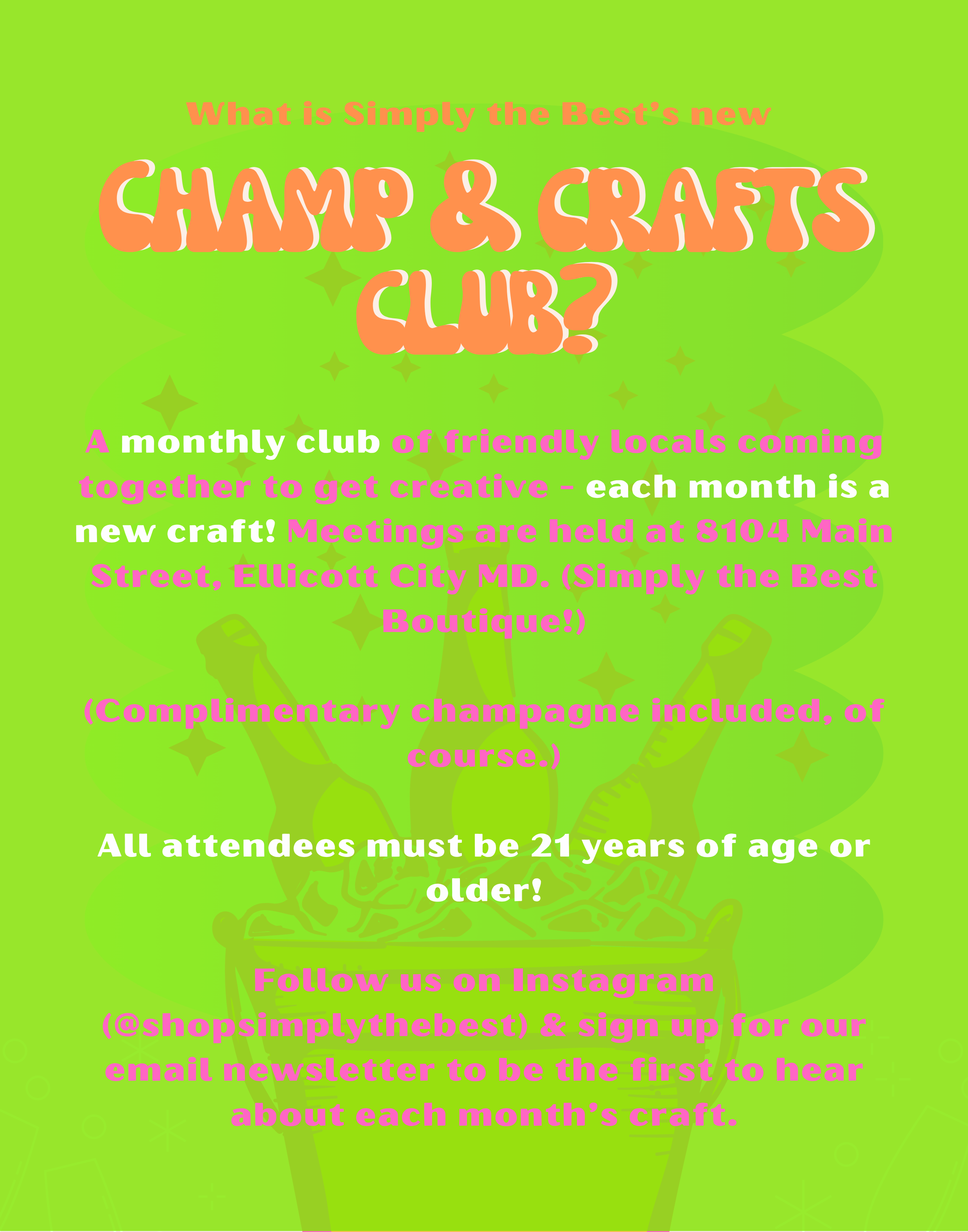 Champ & Crafts Club - August 2024