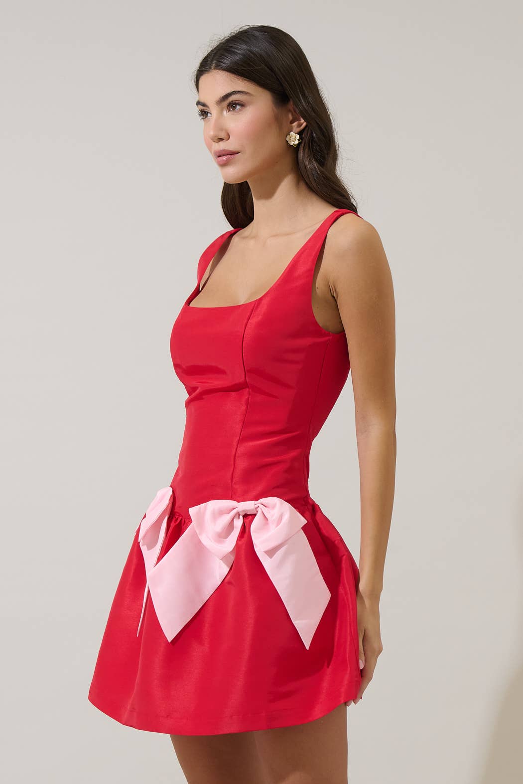 Noretta Bow Sleeveless Mini Dress