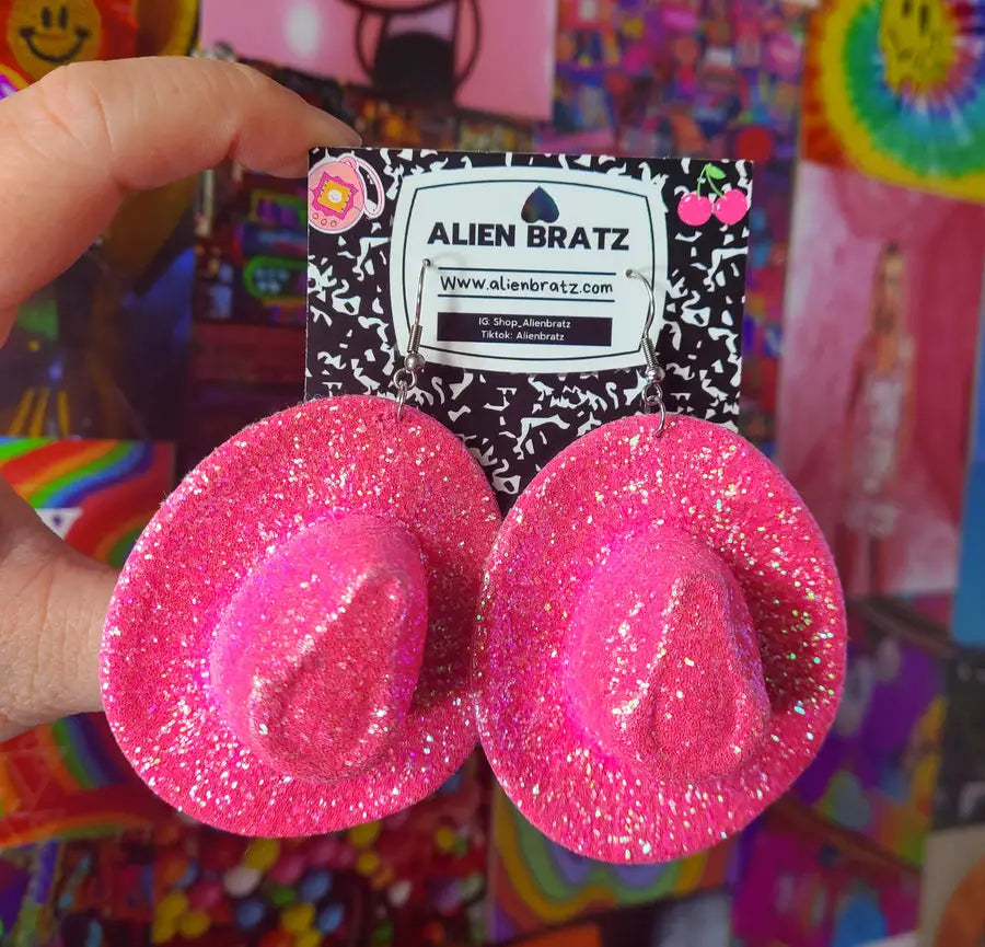 Glittery Stetson Earrings