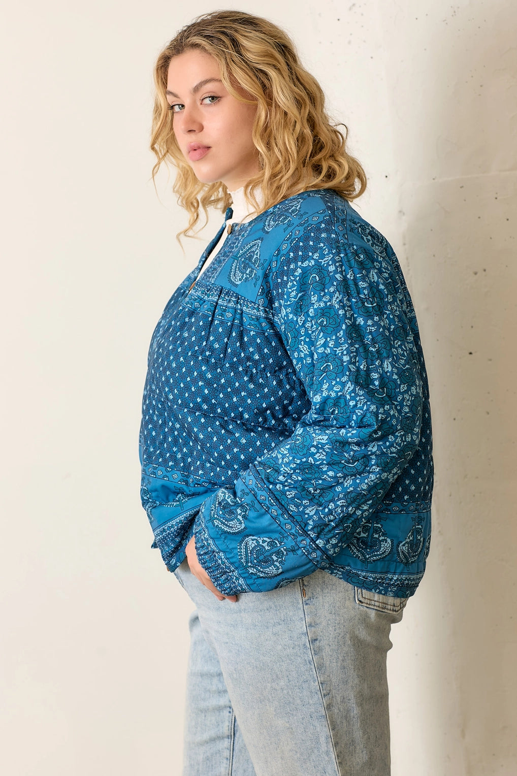 Quilted Sapphire Jacket