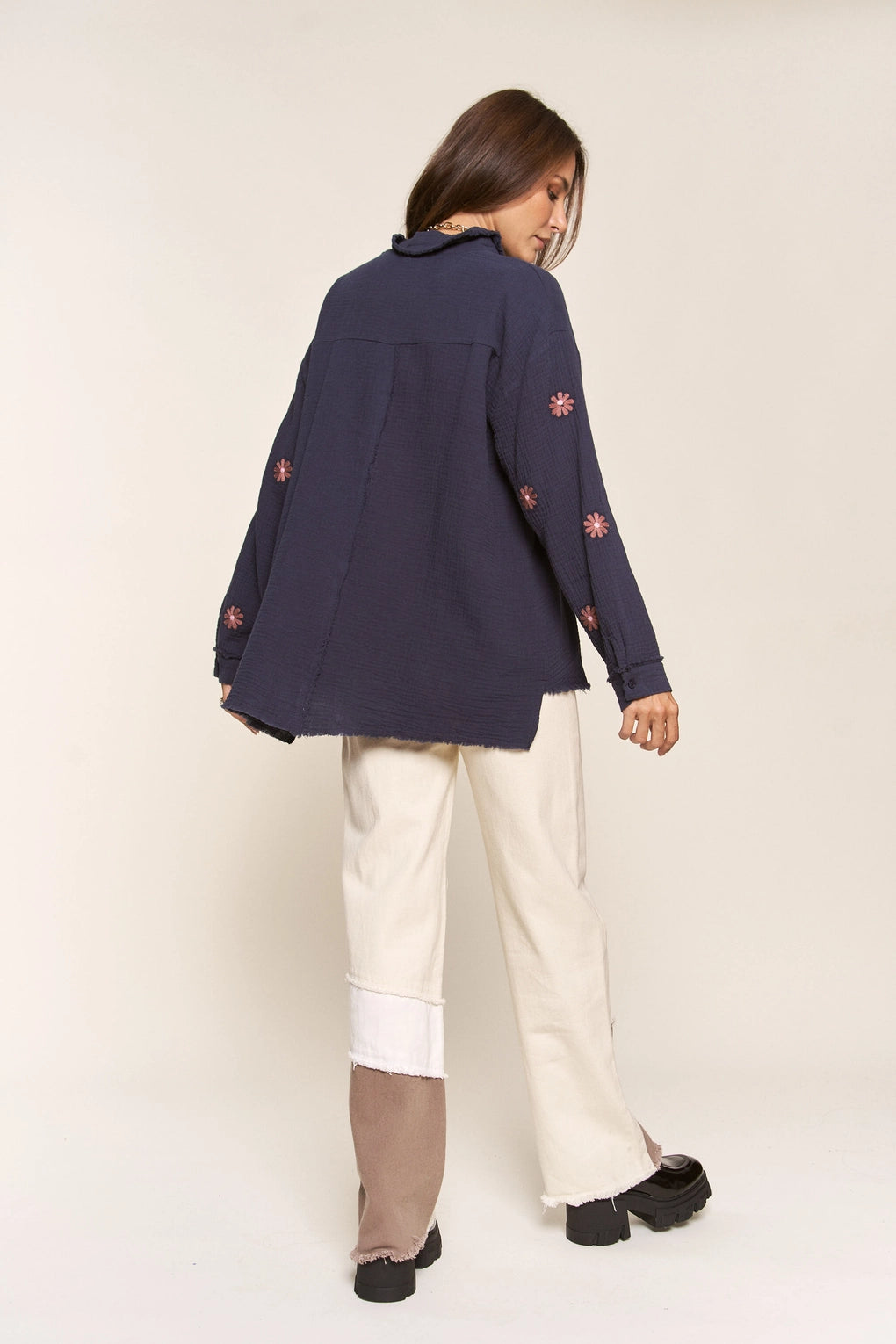 Flower Power Button Down