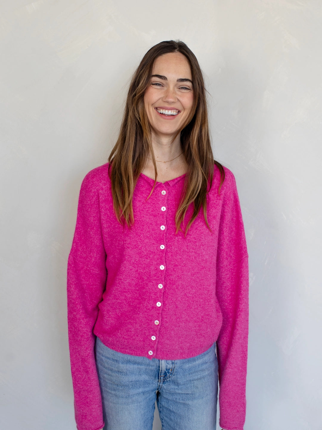 Simply the Best Cardi | Fuchsia