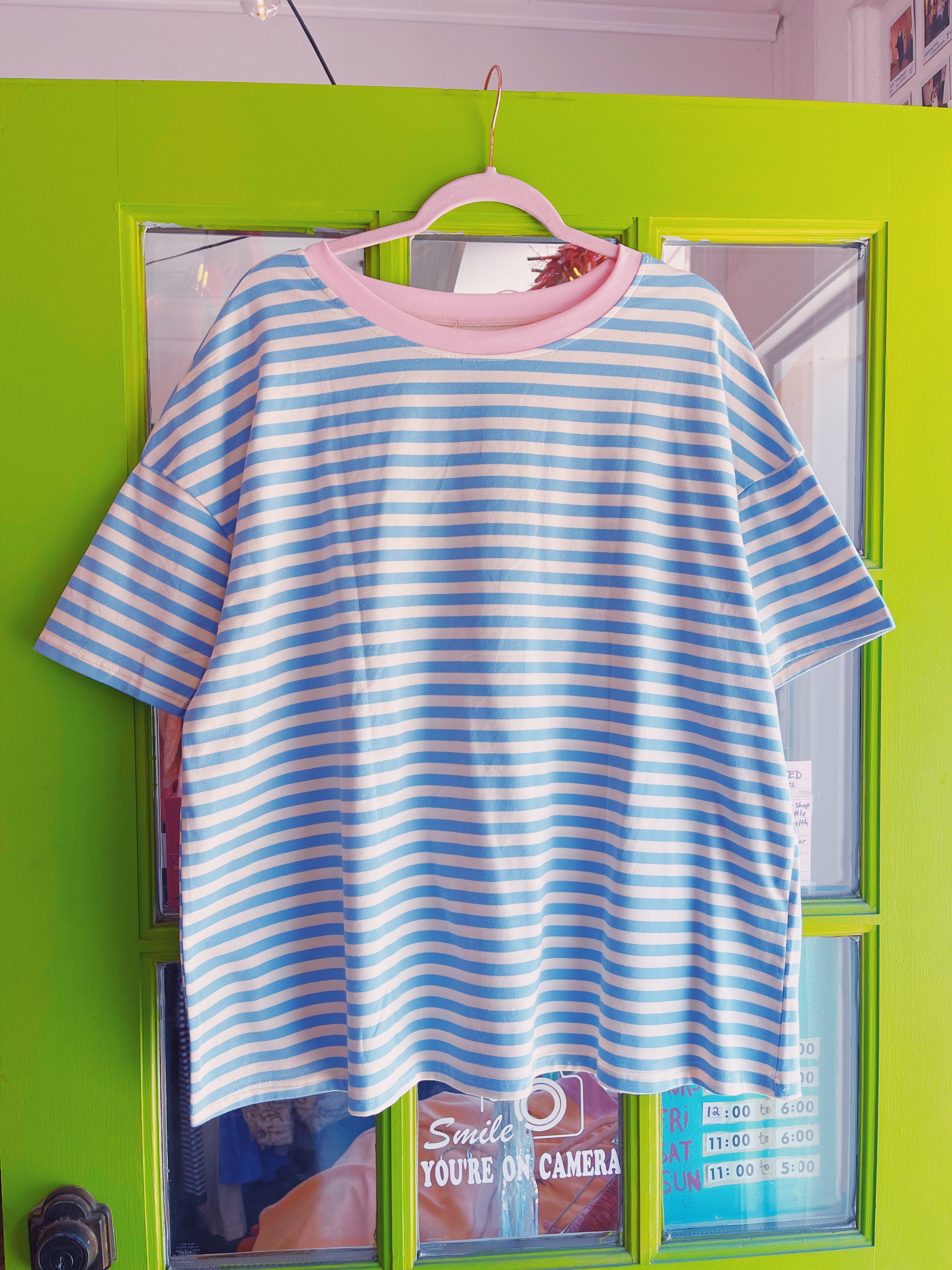 Drop Shoulder Oversized Tee (Cloud)
