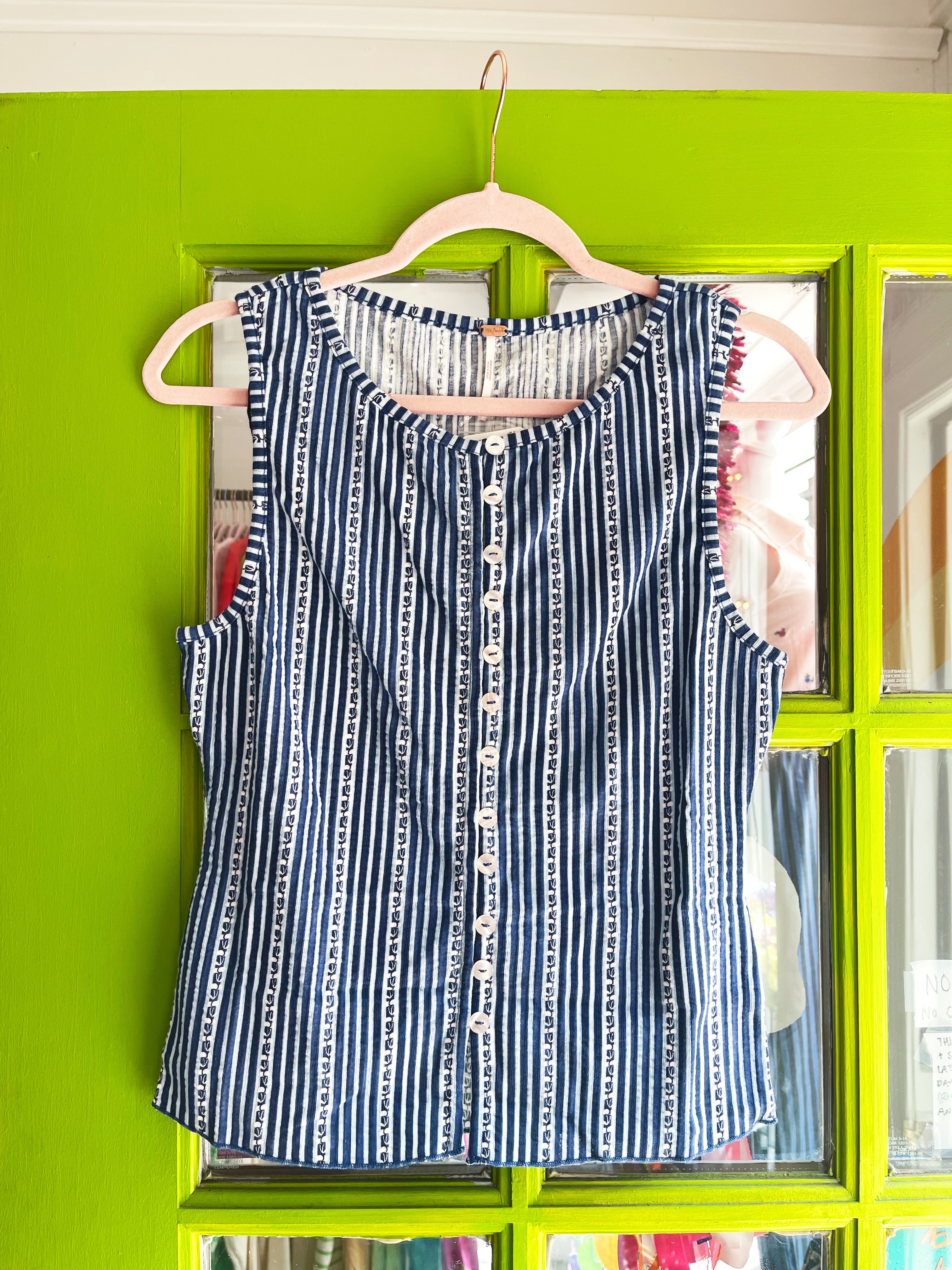 Tilly Vest (Printed - Navy) | Free People