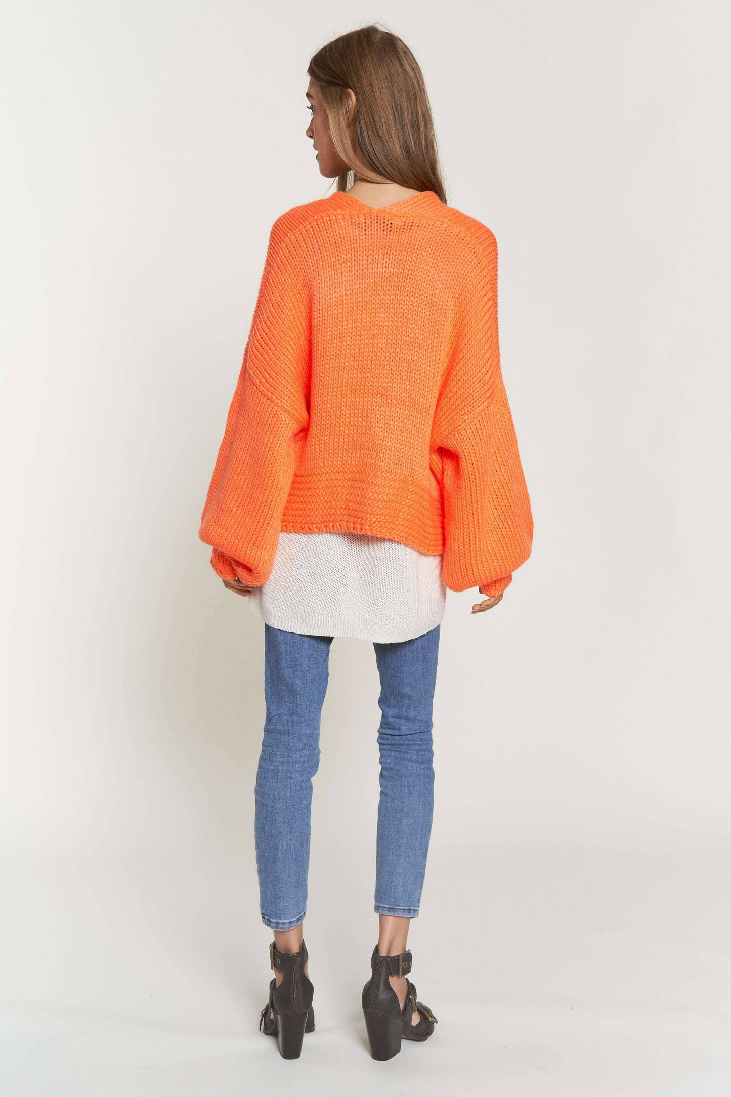 Tangerine Chunky Cardi