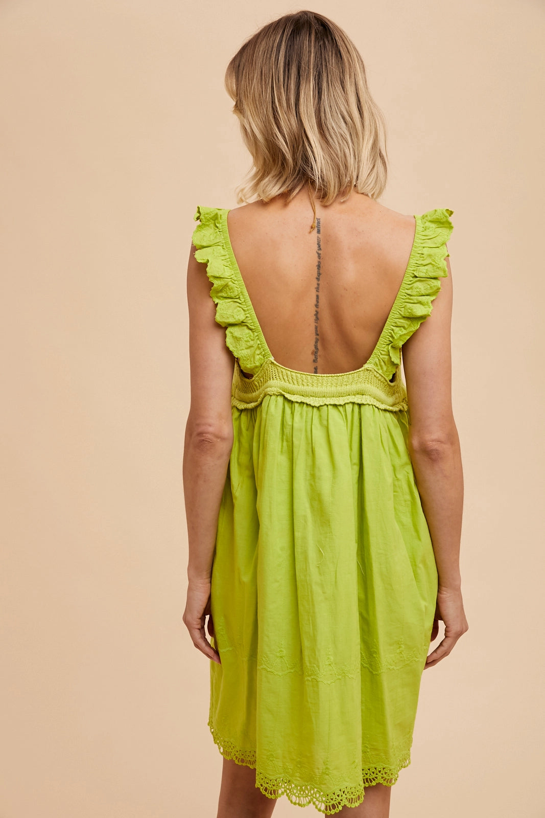 Pistachio Babydoll Minidress