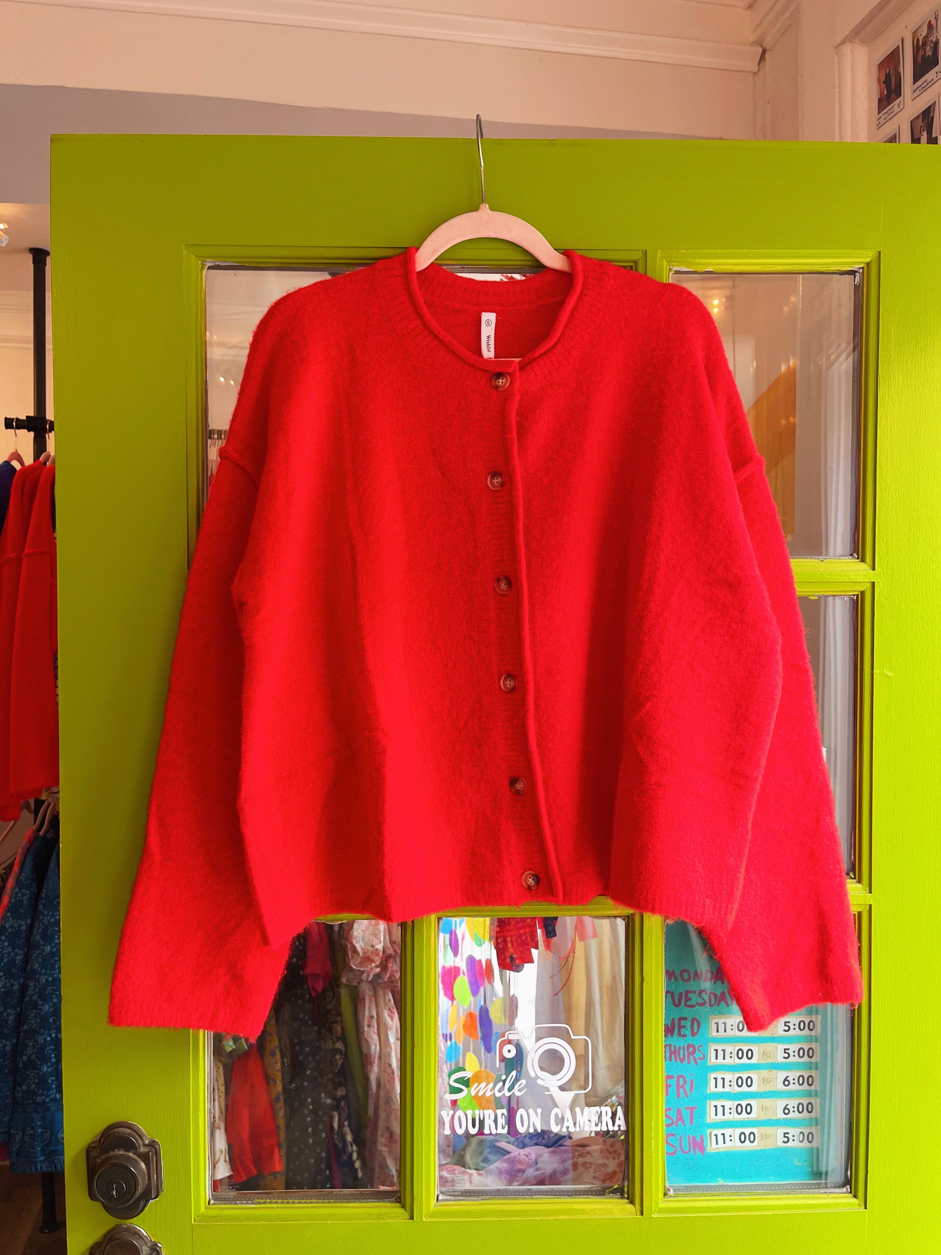 Buttery Soft Cherry Red Sweater