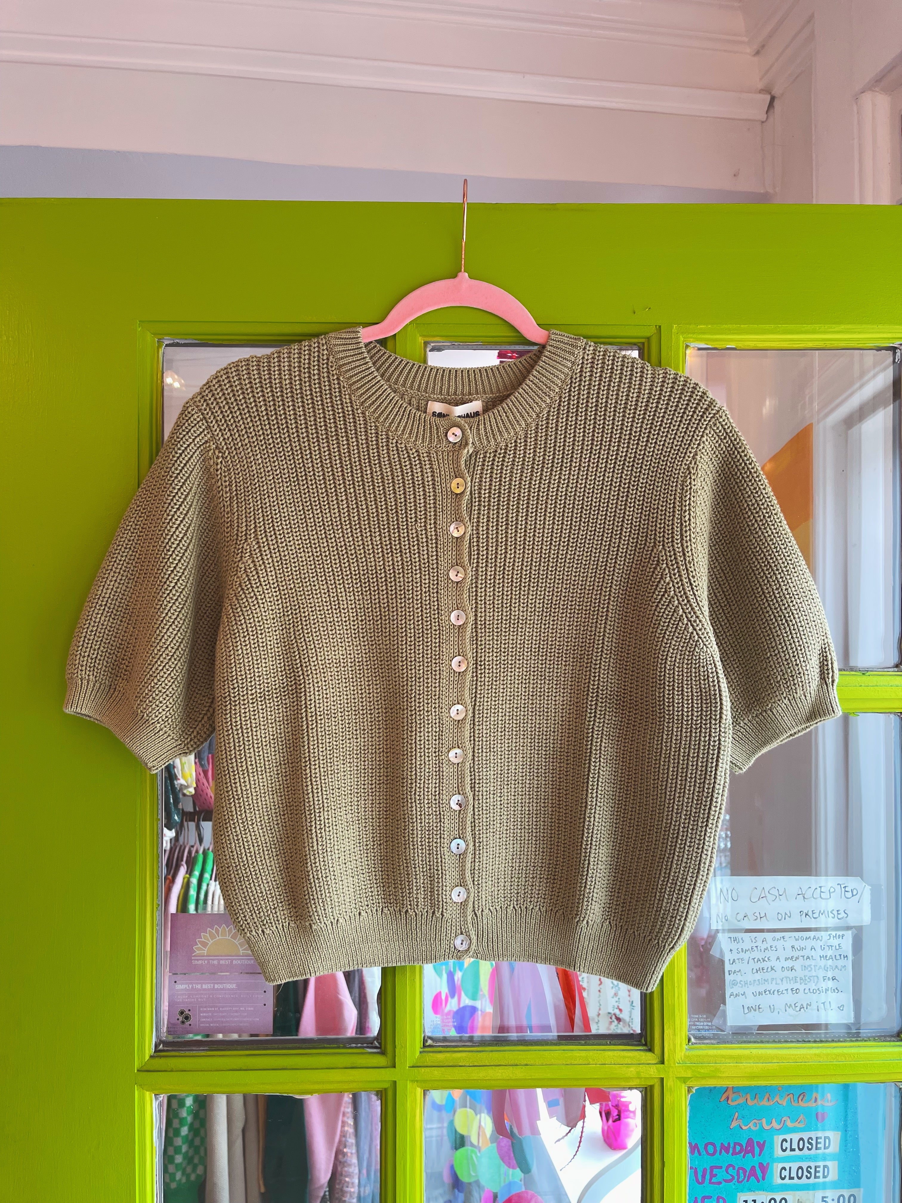 Coastal Cardigan (Sea Glass Green) | Sonderhaus