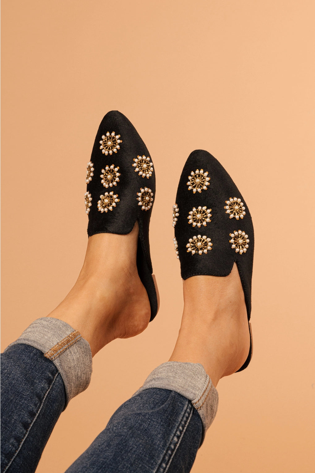 Pearl Galaxy Slides | Black