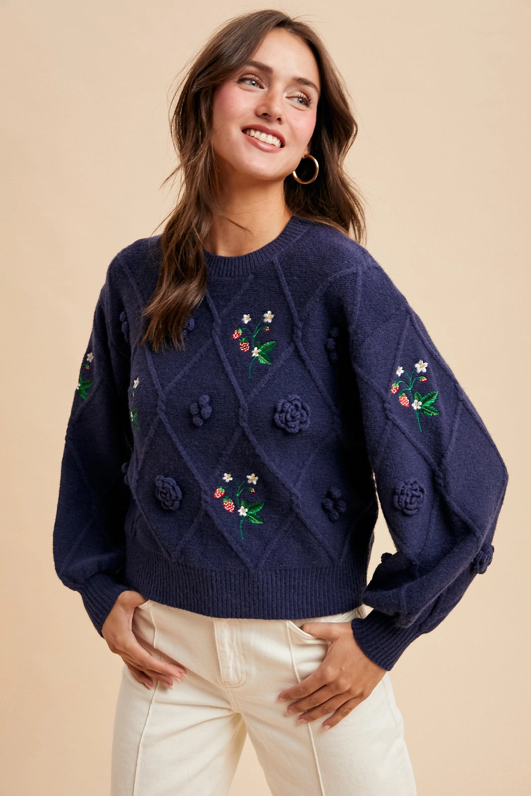 Applique Antique-Chic Sweater