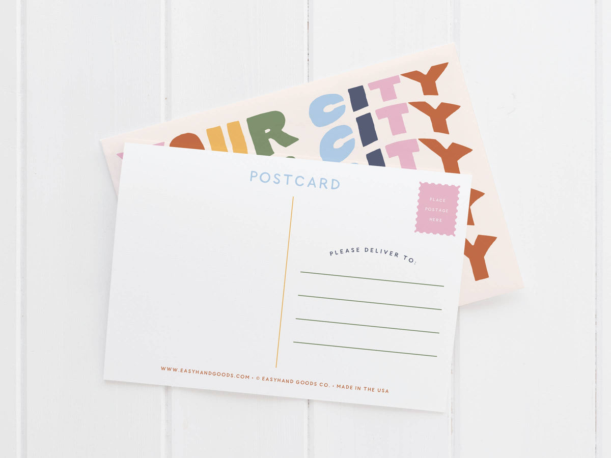 ELLICOTT CITY Wavy Lettering Postcard | STB EXCLUSIVE!