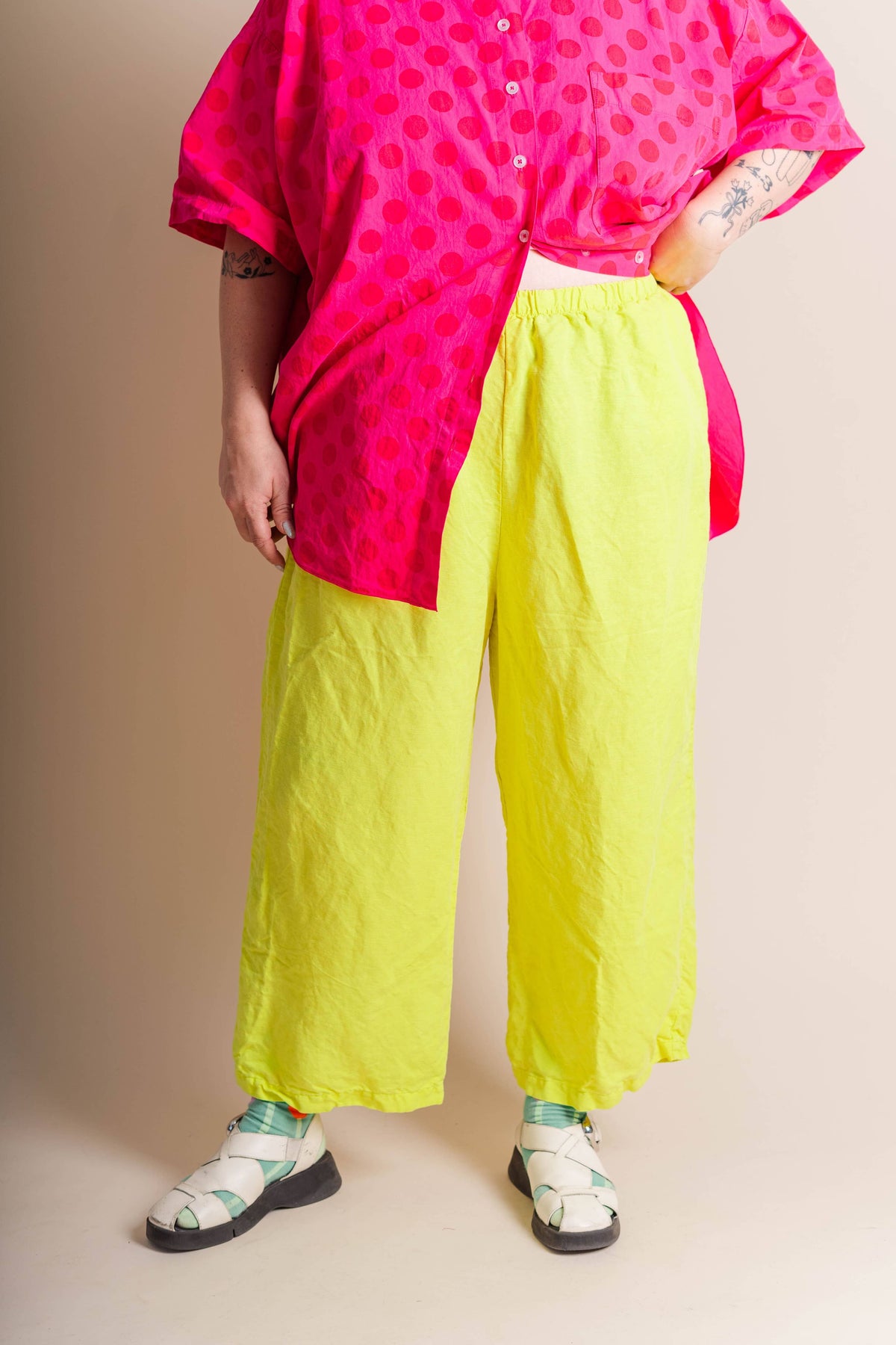 Bright Yellow Linen Pant | NETTLE STUDIOS
