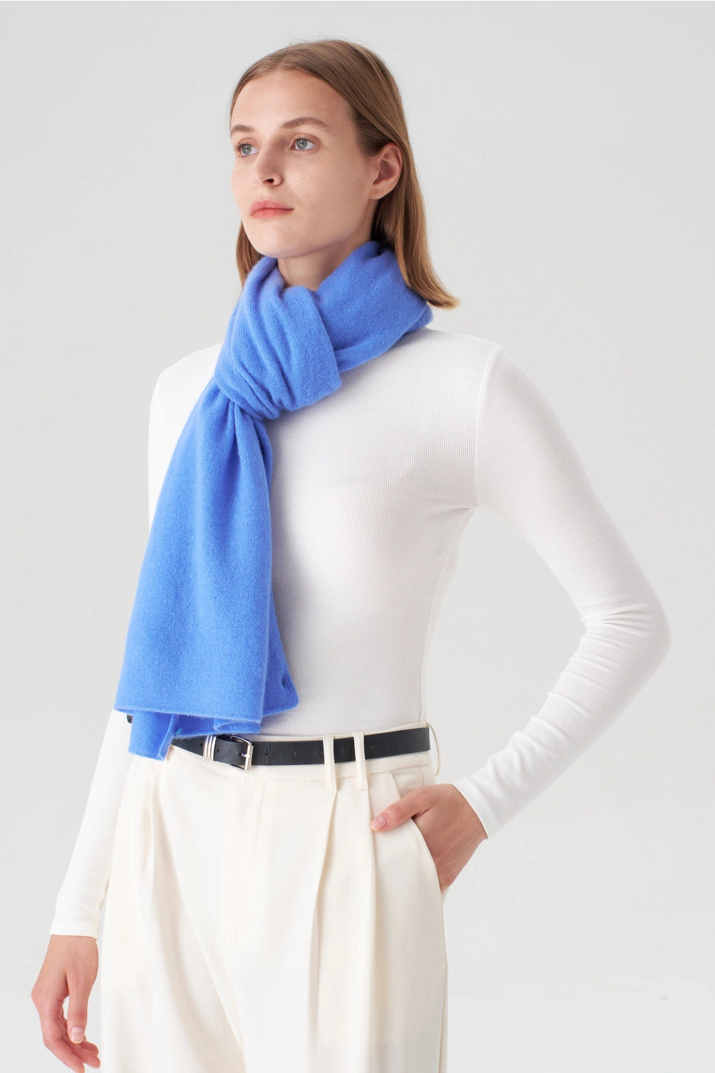 Cashmere Topper (Azure Blue)