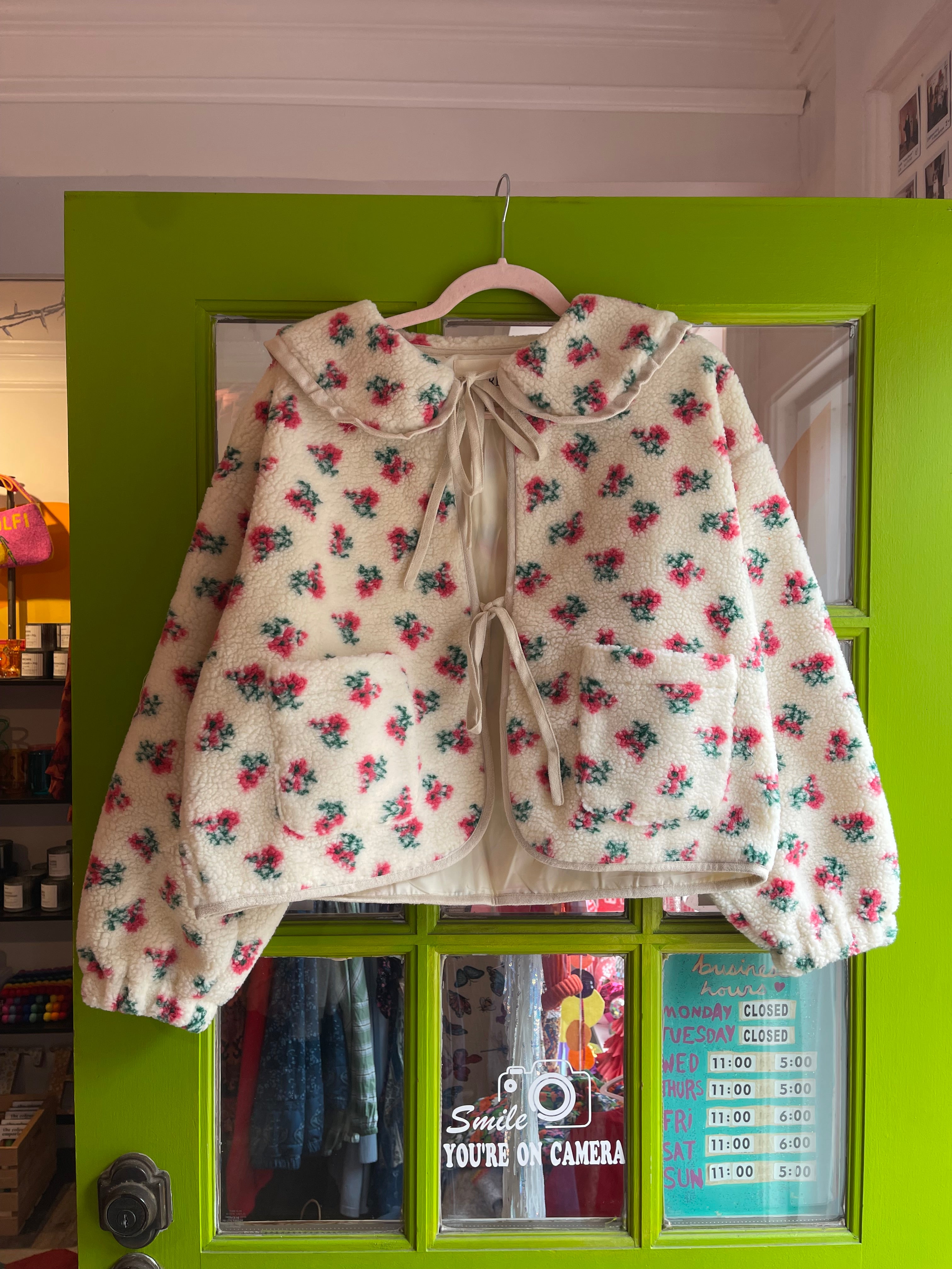 Sherpa Tie-Front Coat