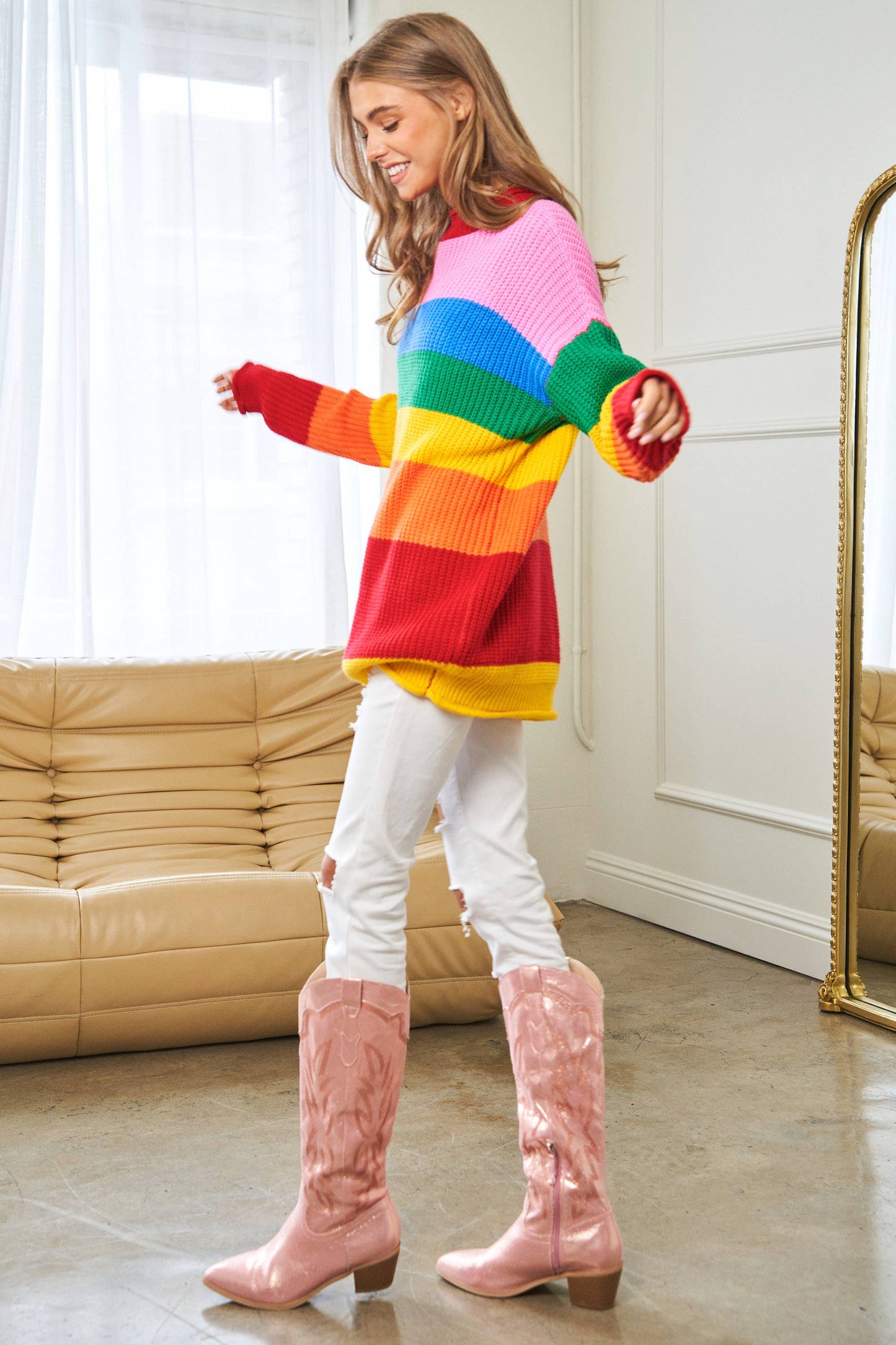 Reading Rainbow Tunic Sweater