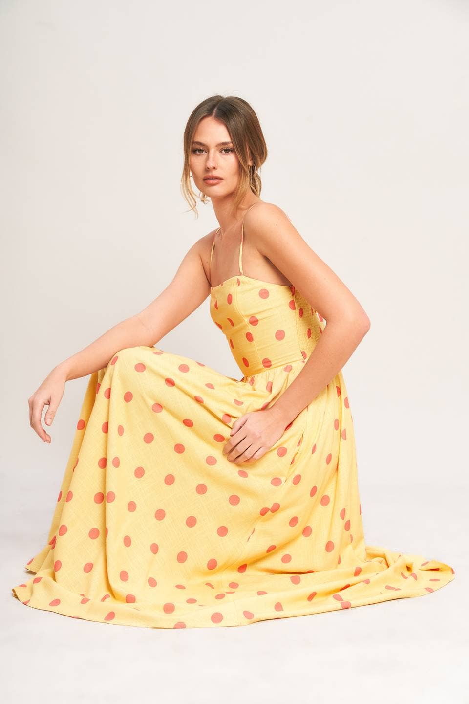 Teatime Polka Dot Midi Dress