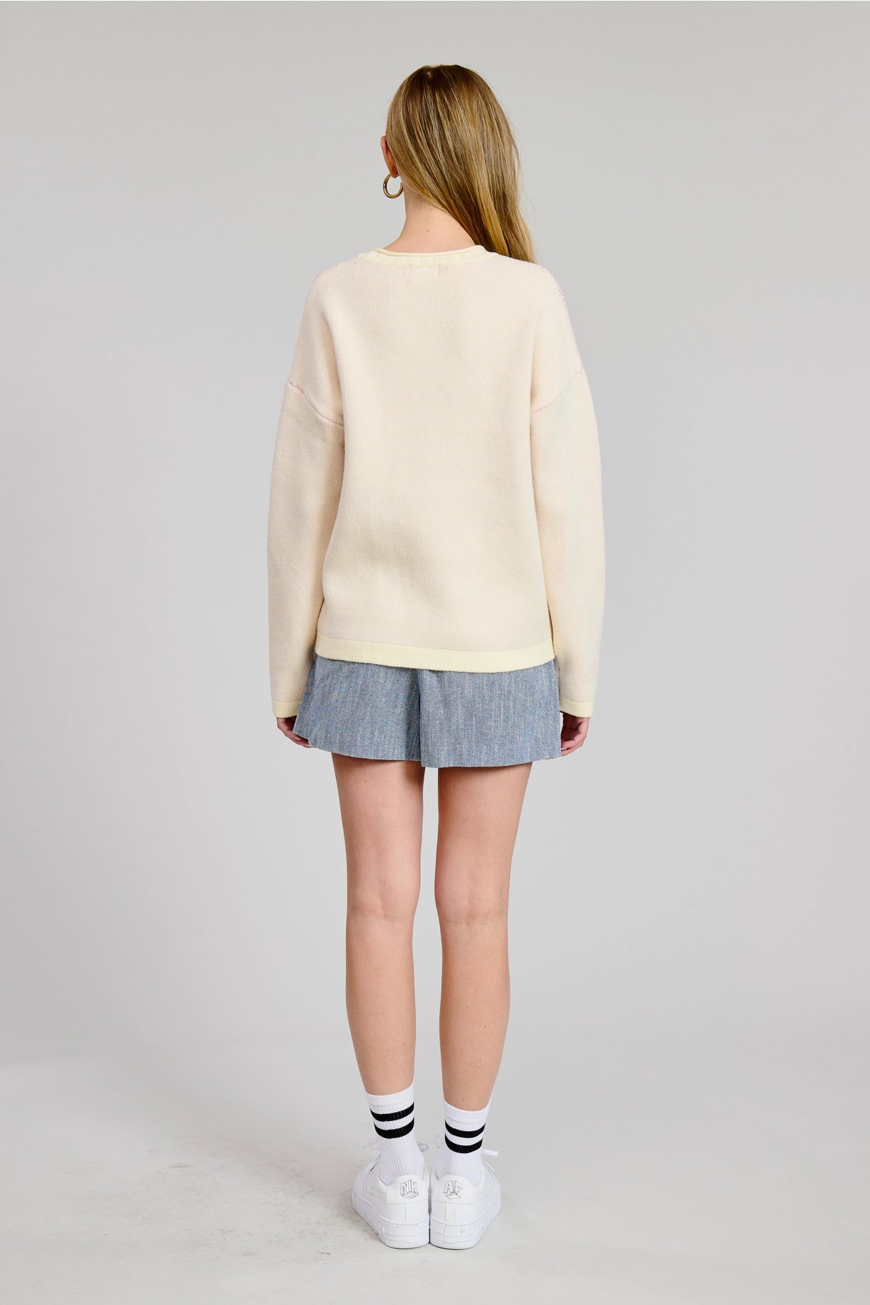 Sardine Box Sweater | Flat White