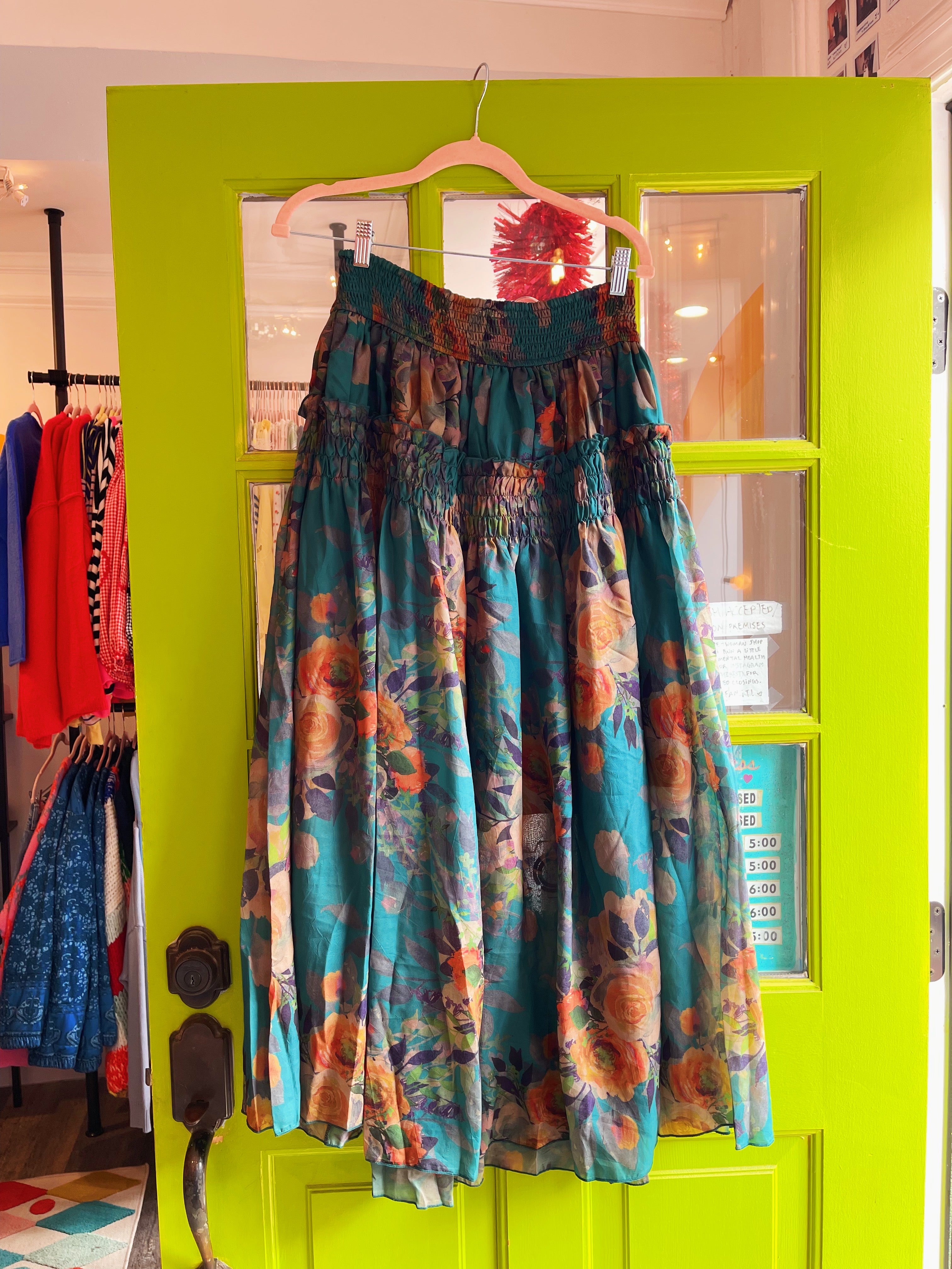 Vintage Vision Pine Maxi Skirt