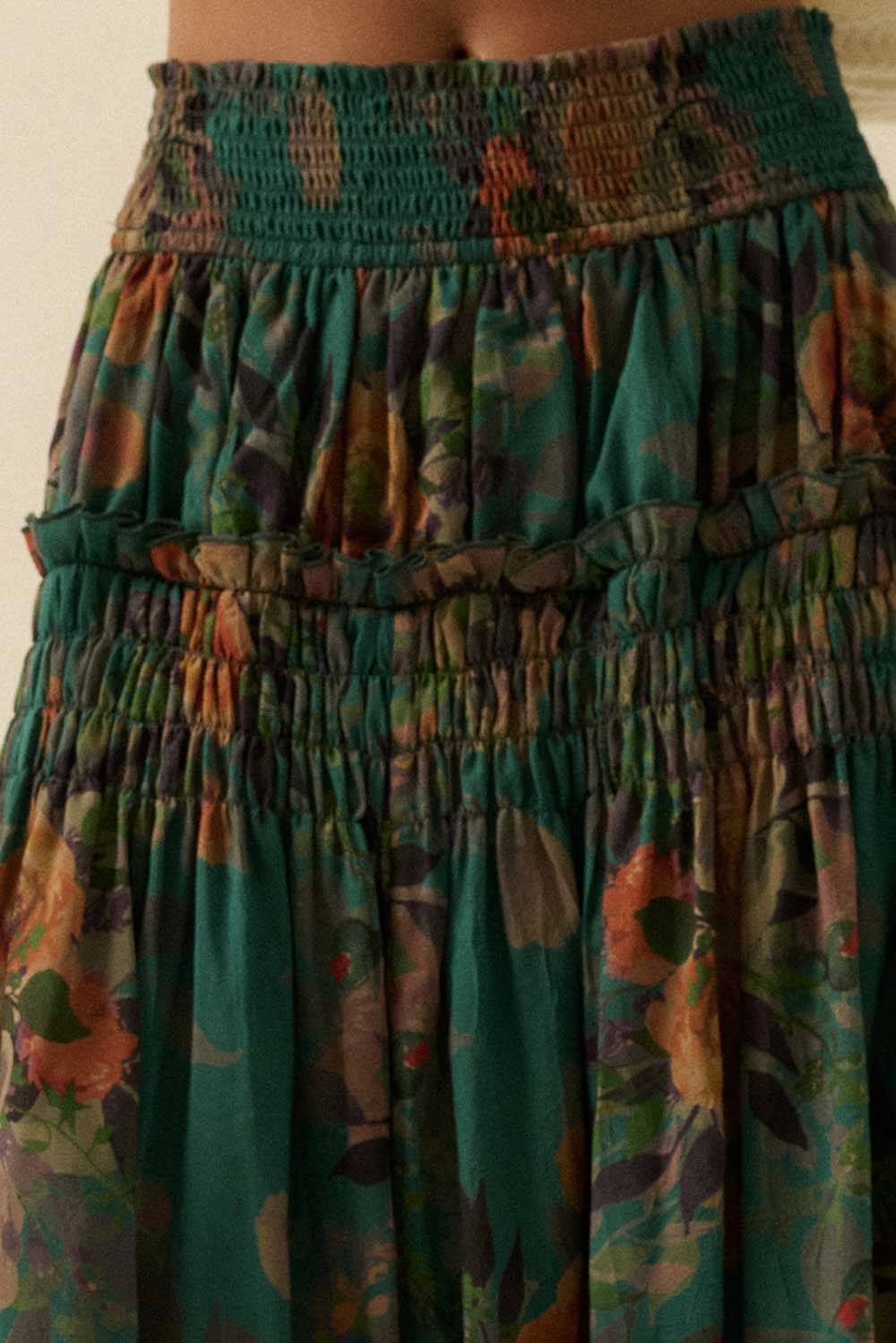 Vintage Vision Pine Maxi Skirt