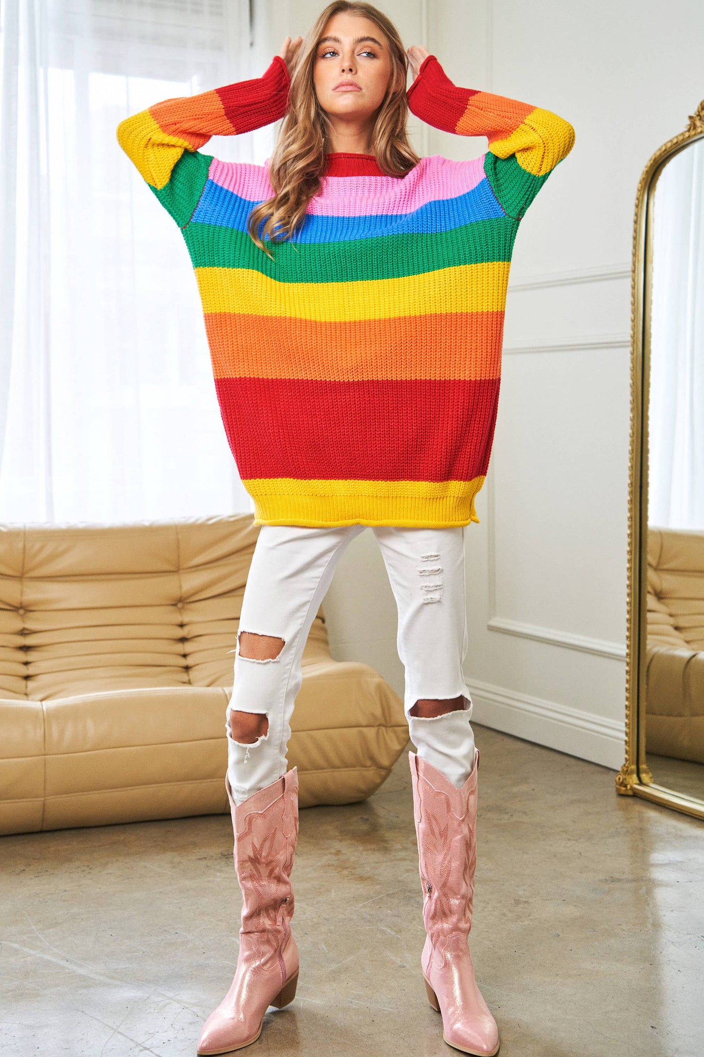 Reading Rainbow Tunic Sweater