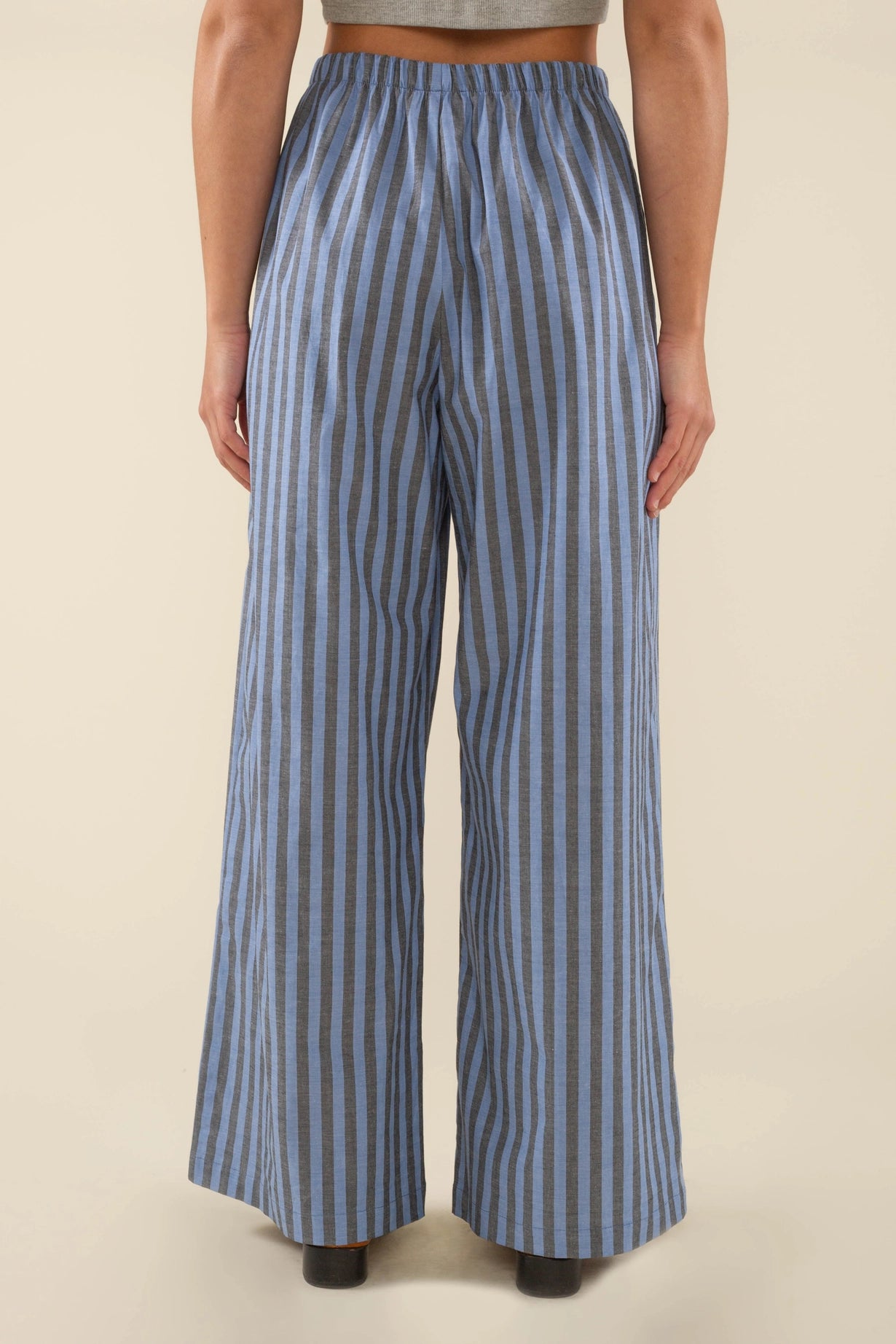 Poplin Striped Boxer Pants
