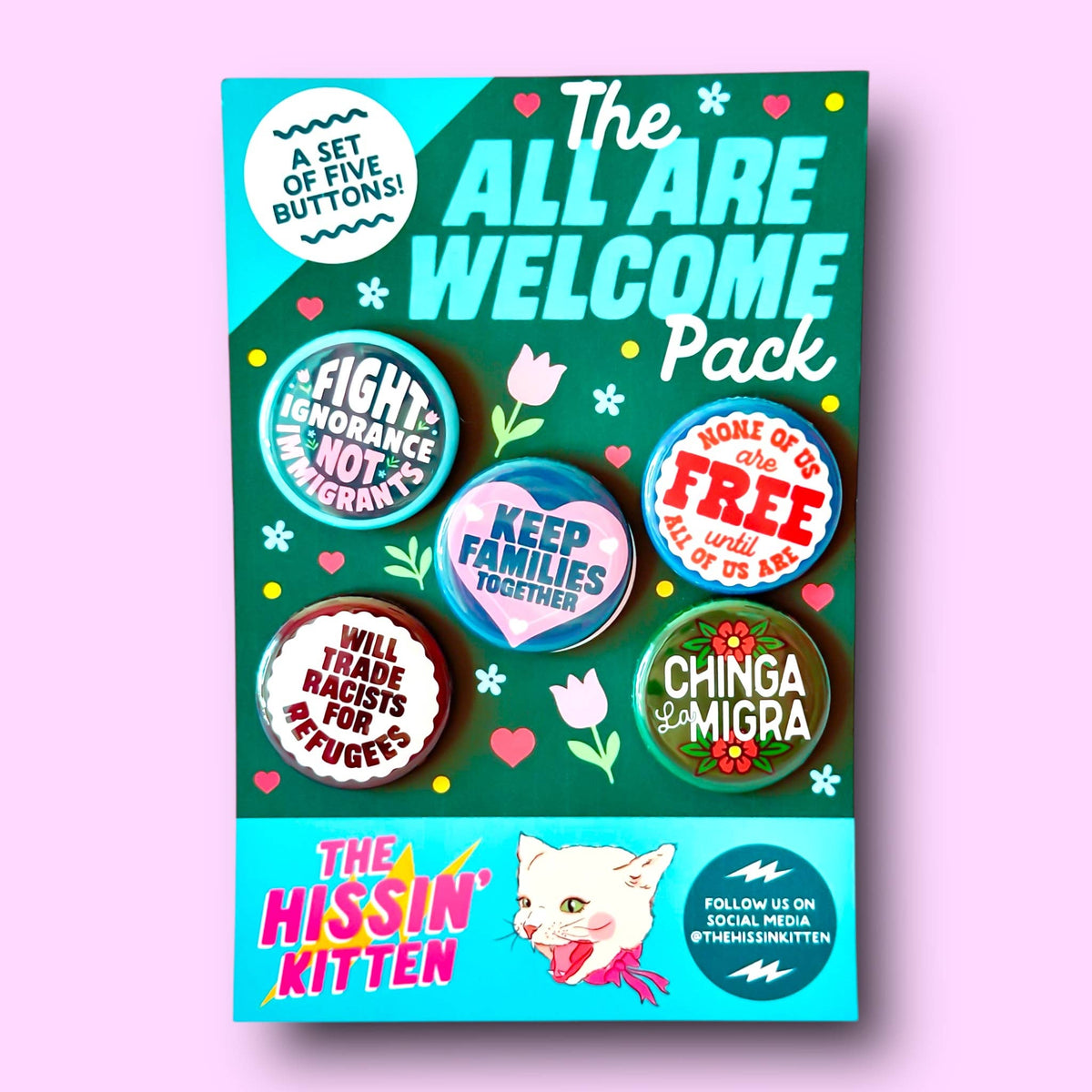 'The All Are Welcome' Pin Pack