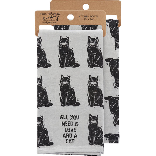 Love and a Cat | Kitchen Towel